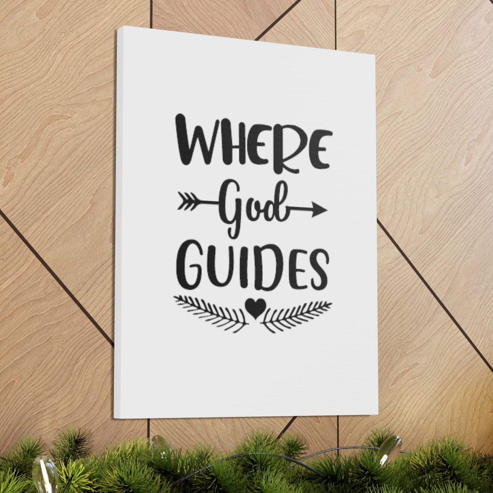 Scripture Walls Where God Guides Isaiah 58:11 Christian Wall Art Bible Verse Print Ready to Hang Unframed-Express Your Love Gifts