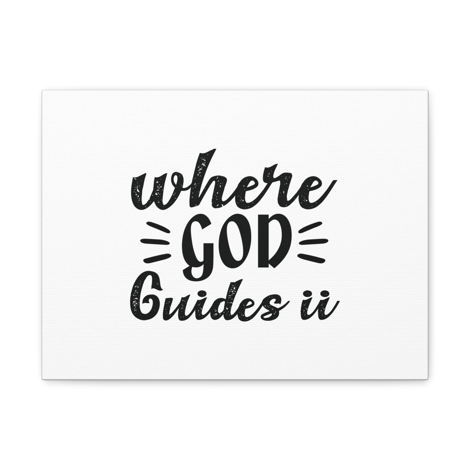 Scripture Walls Where God Guides It Psalm 119:105 Christian Wall Art Bible Verse Print Ready to Hang Unframed-Express Your Love Gifts