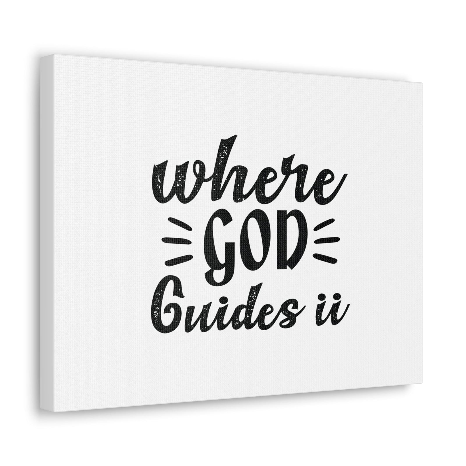 Scripture Walls Where God Guides It Psalm 119:105 Christian Wall Art Bible Verse Print Ready to Hang Unframed-Express Your Love Gifts