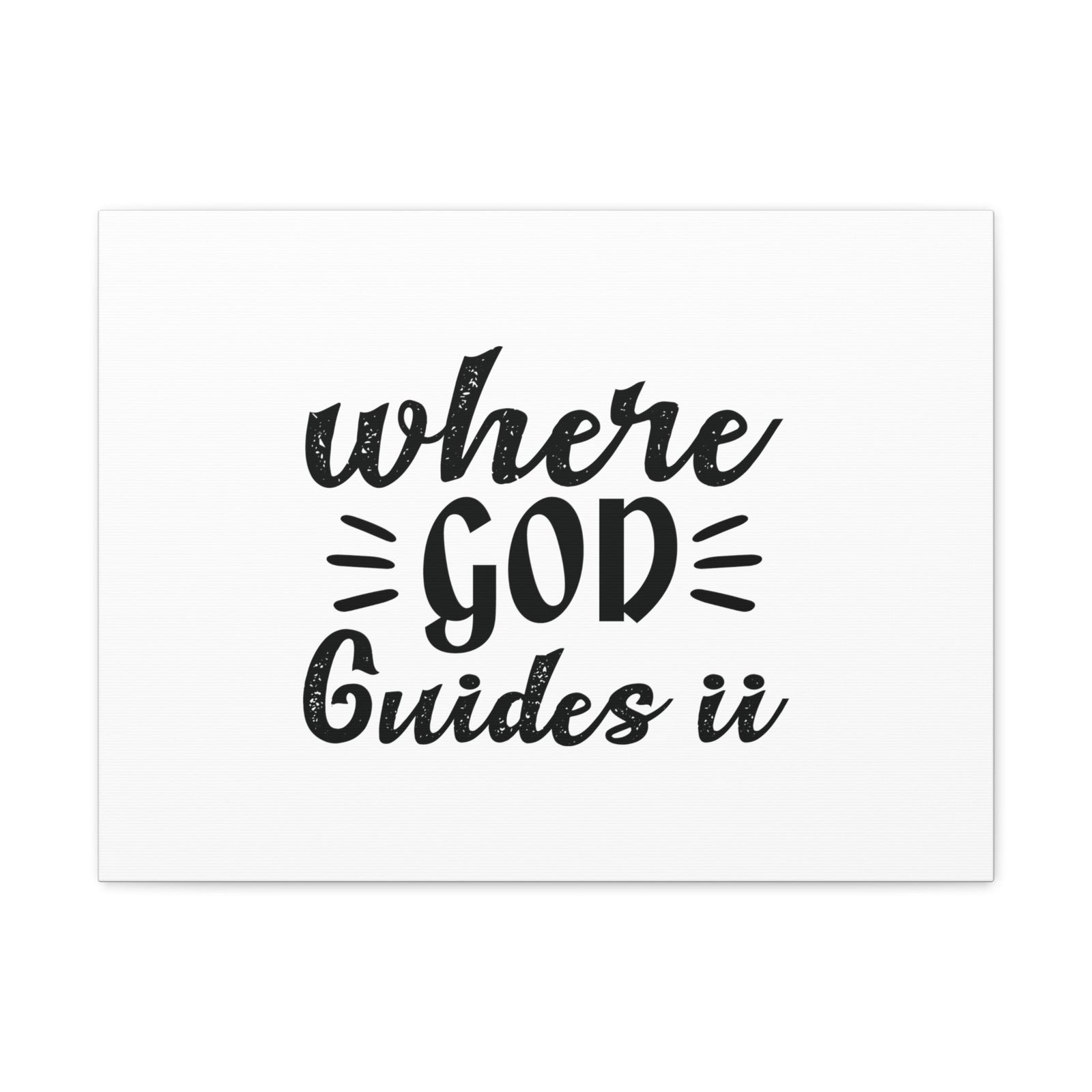 Scripture Walls Where God Guides It Psalm 119:105 Christian Wall Art Bible Verse Print Ready to Hang Unframed-Express Your Love Gifts