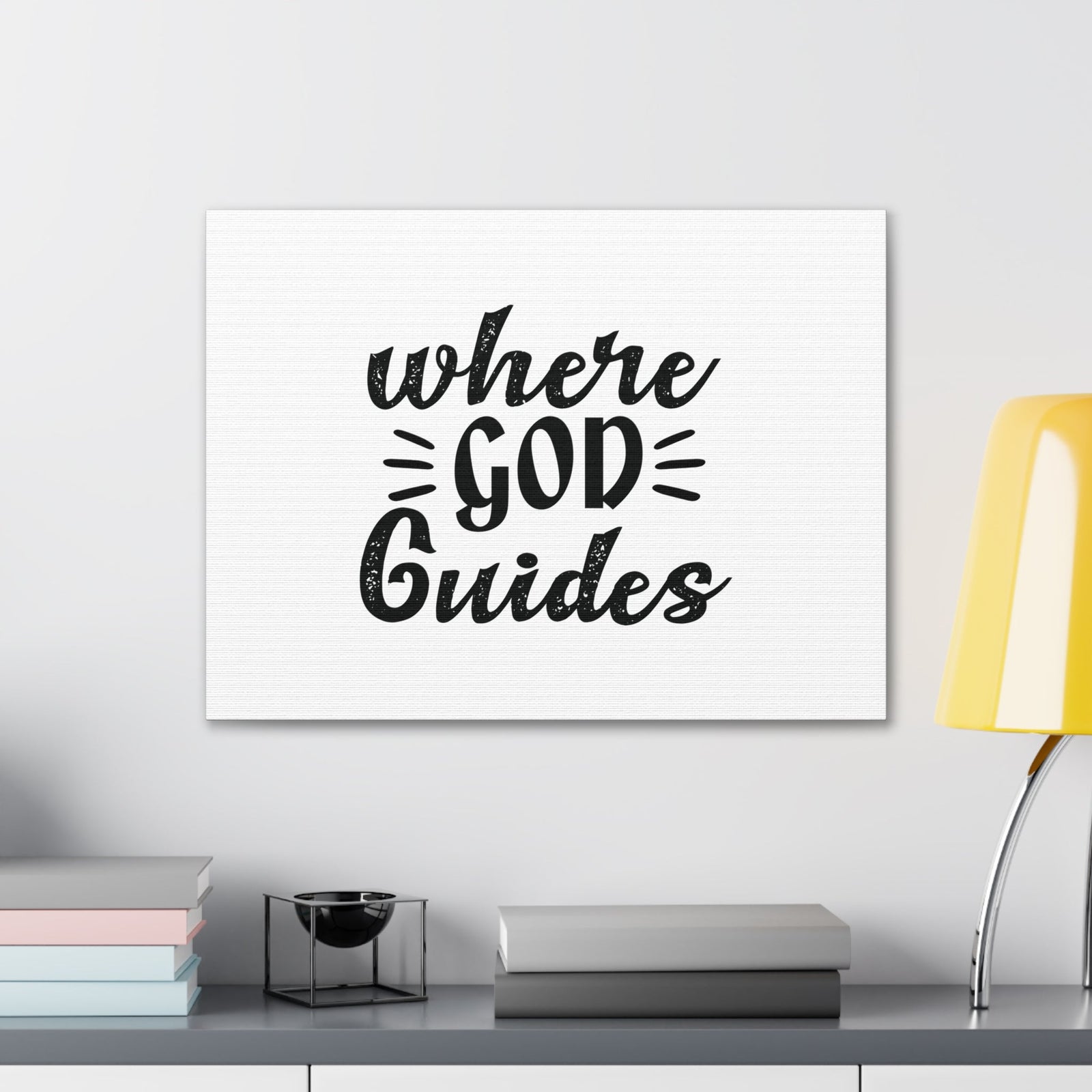 Scripture Walls Where God Guides Psalms 32:8 Christian Wall Art Bible Verse Print Ready to Hang Unframed-Express Your Love Gifts