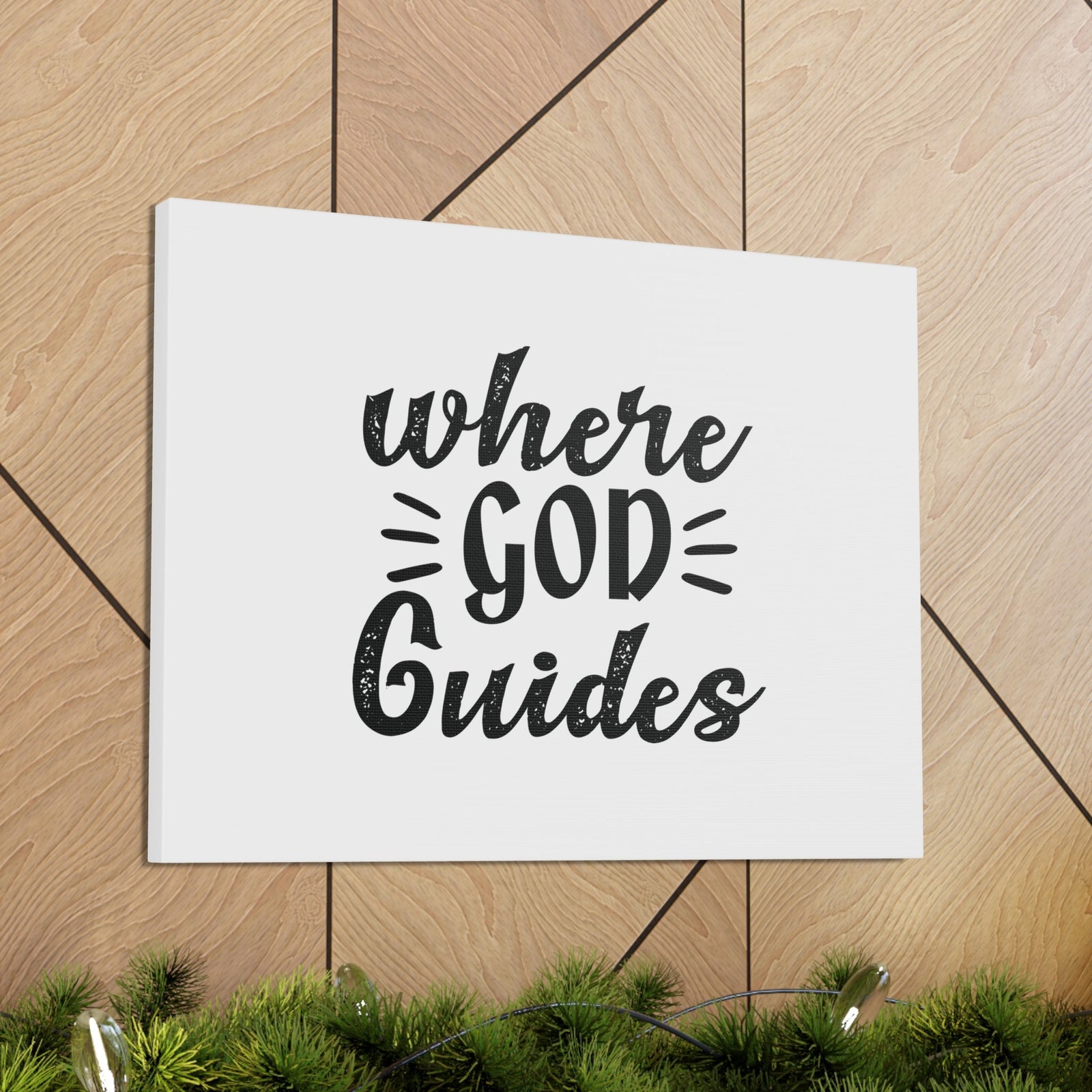 Scripture Walls Where God Guides Psalms 32:8 Christian Wall Art Bible Verse Print Ready to Hang Unframed-Express Your Love Gifts