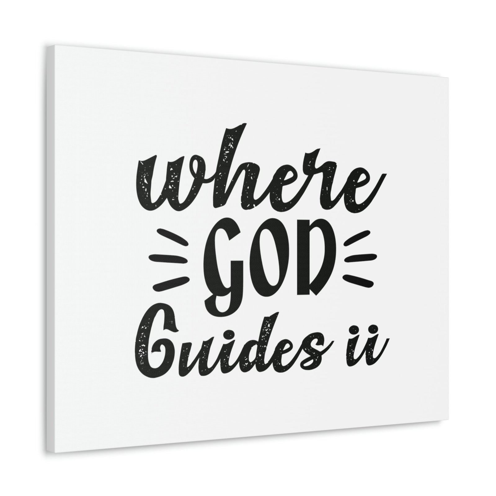 Scripture Walls Where God Guides U Psalm 119:105 Christian Wall Art Bible Verse Print Ready to Hang Unframed-Express Your Love Gifts