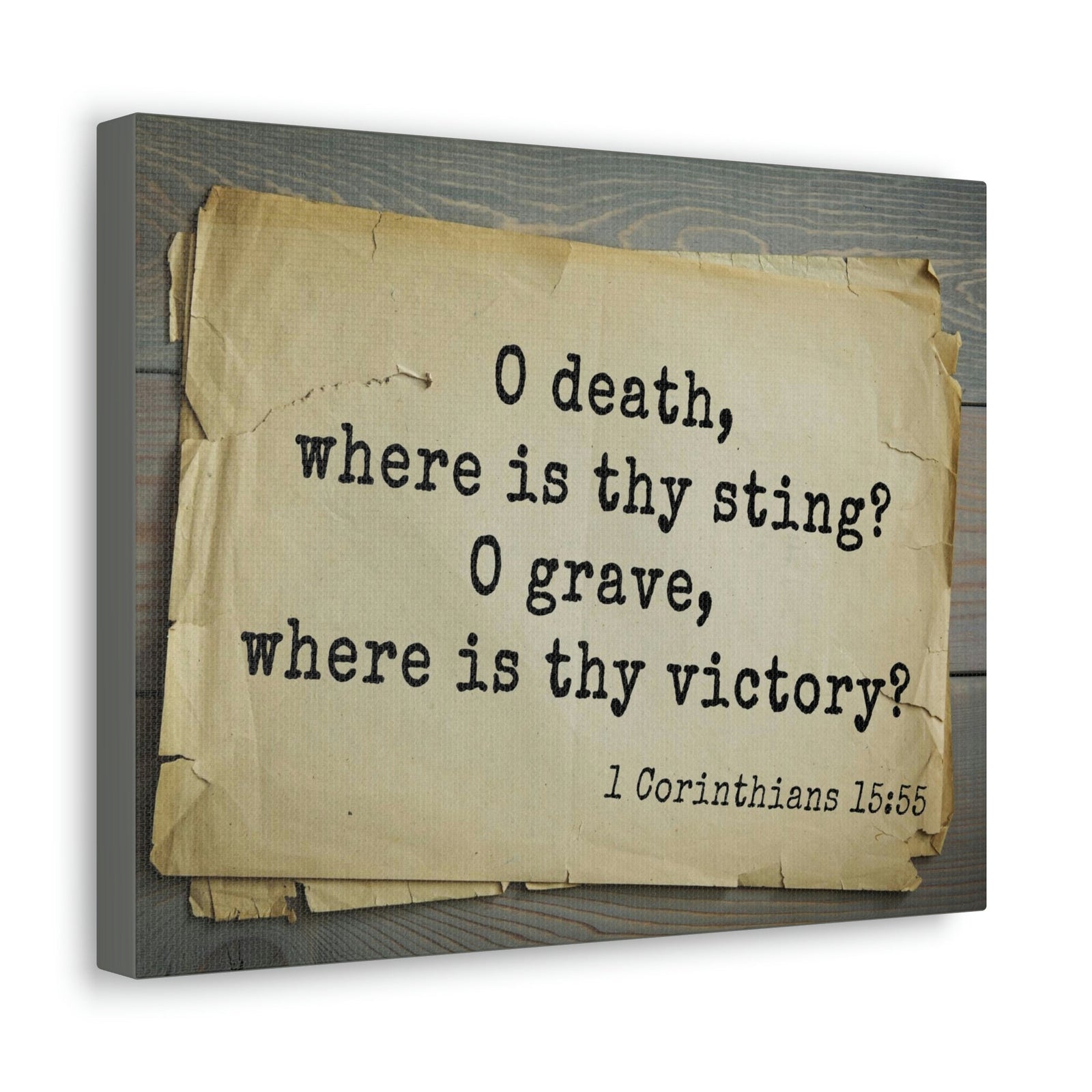 Scripture Walls Where Is Thy Victory 1 Corinthians 15:55 Bible Verse Canvas Christian Wall Art Bible Verse Print Ready To Hang Unframed-Express Your Love Gifts