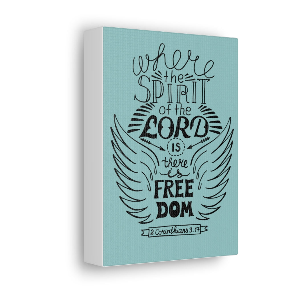 Scripture Walls Where The Spirit Of The Lord 2 Corinthians 3:17 Bible Verse Canvas Christian Wall Art Ready To Hang Unframed-Express Your Love Gifts