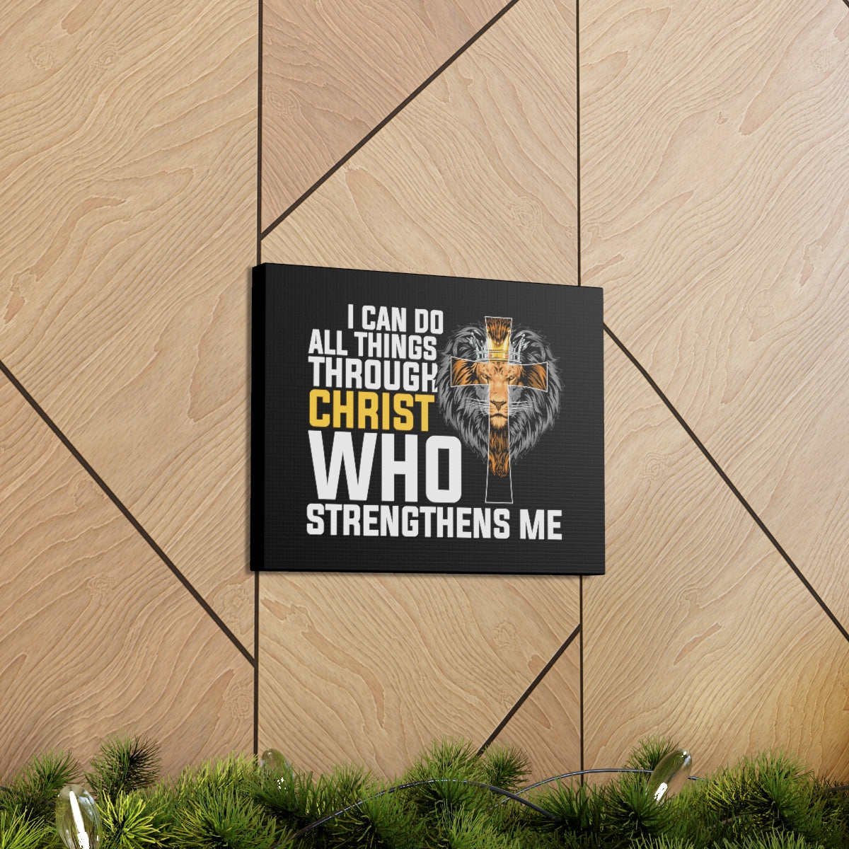 Scripture Walls Who Strengthens Me Philippians 4:11âÂÂ13 Christian Wall Art Bible Verse Print Ready to Hang Unframed-Express Your Love Gifts