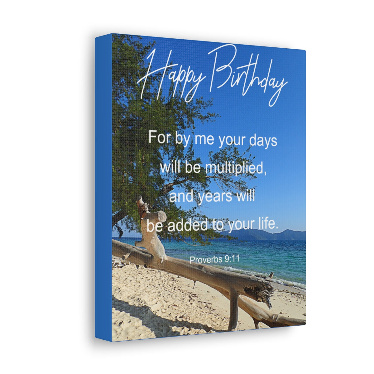 Scripture Walls Will Be Multiplied Proverbs 9:11Bible Verse Canvas Christian Wall Art Bible Verse Print Ready To Hang Unframed-Express Your Love Gifts