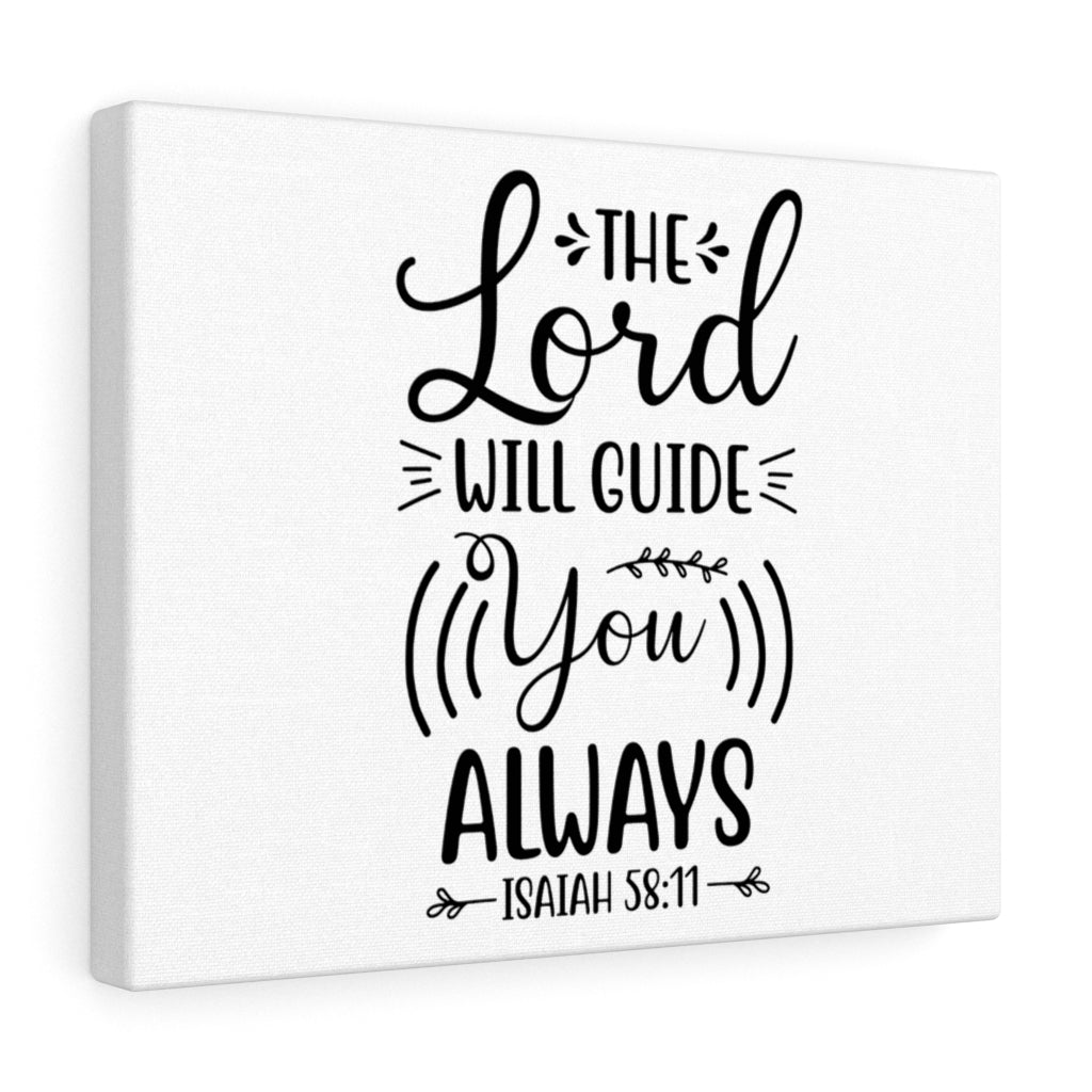 Scripture Walls Will Guide You Isaiah 58:11 Bible Verse Canvas Christian Wall Art Ready to Hang Unframed-Express Your Love Gifts