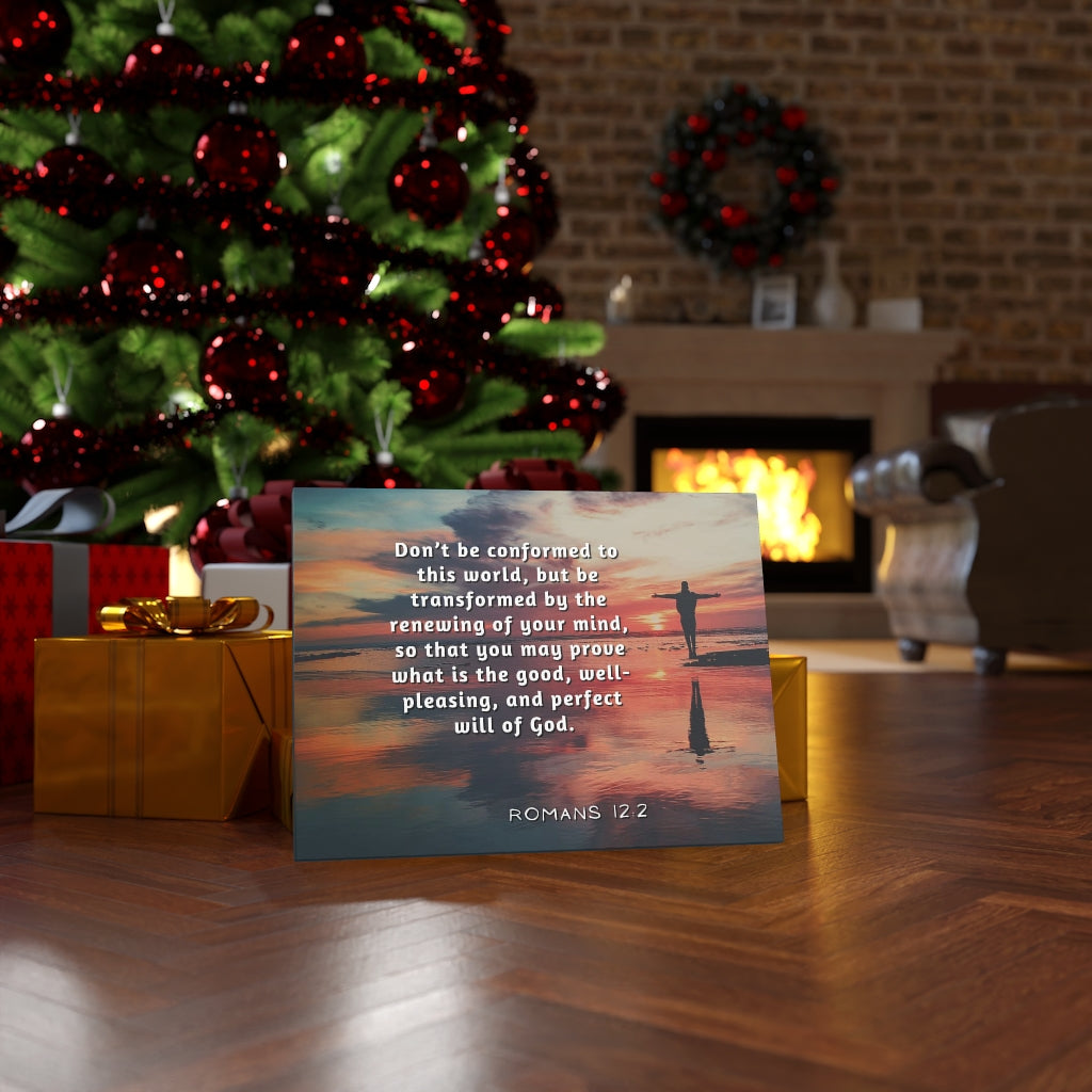 Scripture Walls Will Of God Romans 12:2 Bible Verse Canvas Christian Wall Art Ready to Hang Unframed-Express Your Love Gifts