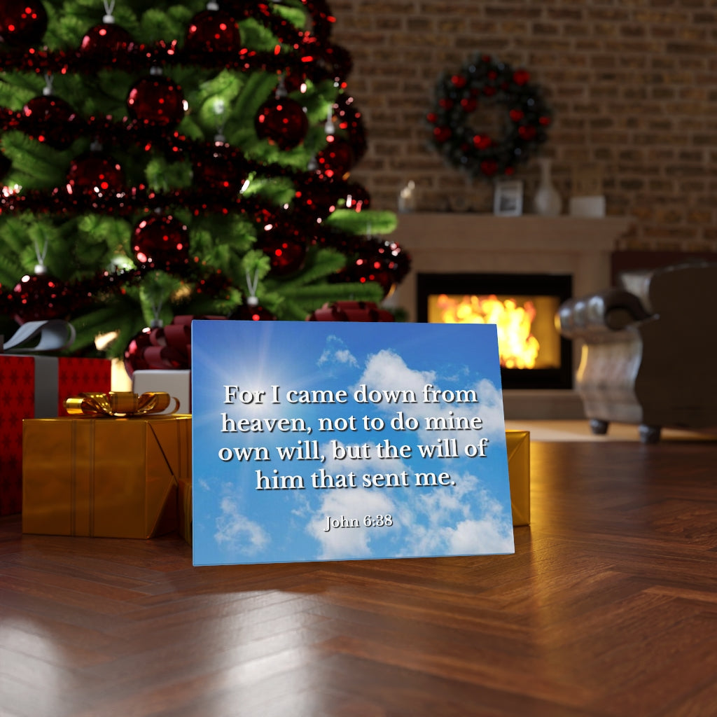 Scripture Walls Will Of Him John 6:38 Bible Verse Canvas Christian Wall Art Ready to Hang Unframed-Express Your Love Gifts
