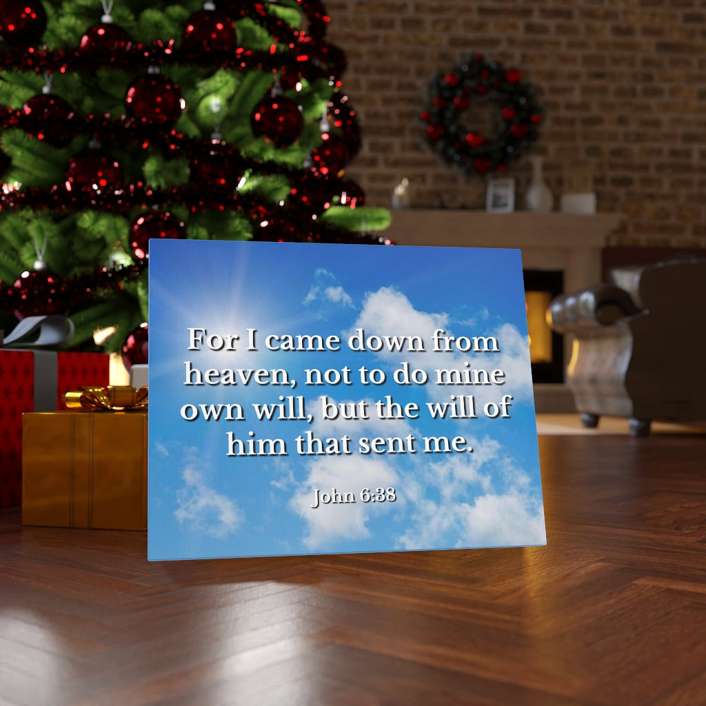 Scripture Walls Will Of Him John 6:38 Bible Verse Canvas Christian Wall Art Ready to Hang Unframed-Express Your Love Gifts