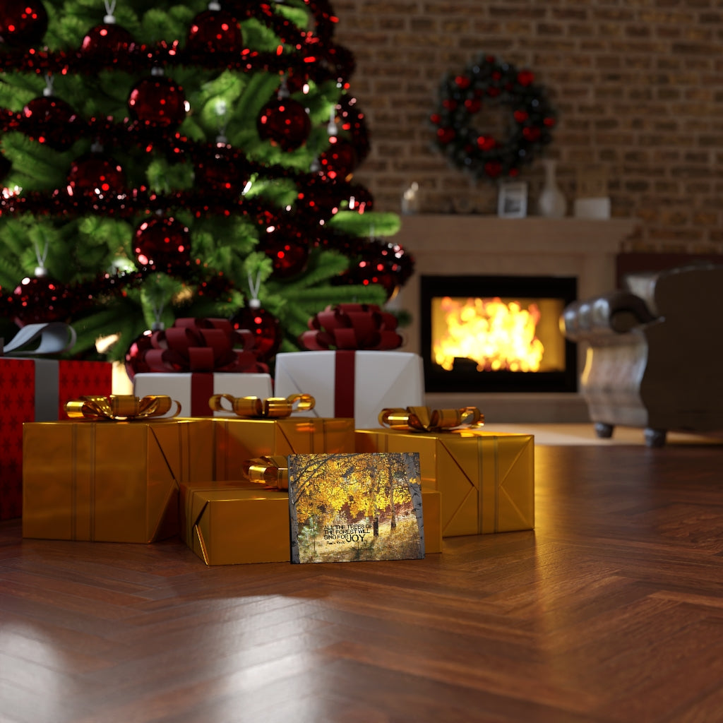 Scripture Walls Will Sing For Joy Psalm 96:12 Bible Verse Canvas Christian Wall Art Ready to Hang Unframed-Express Your Love Gifts