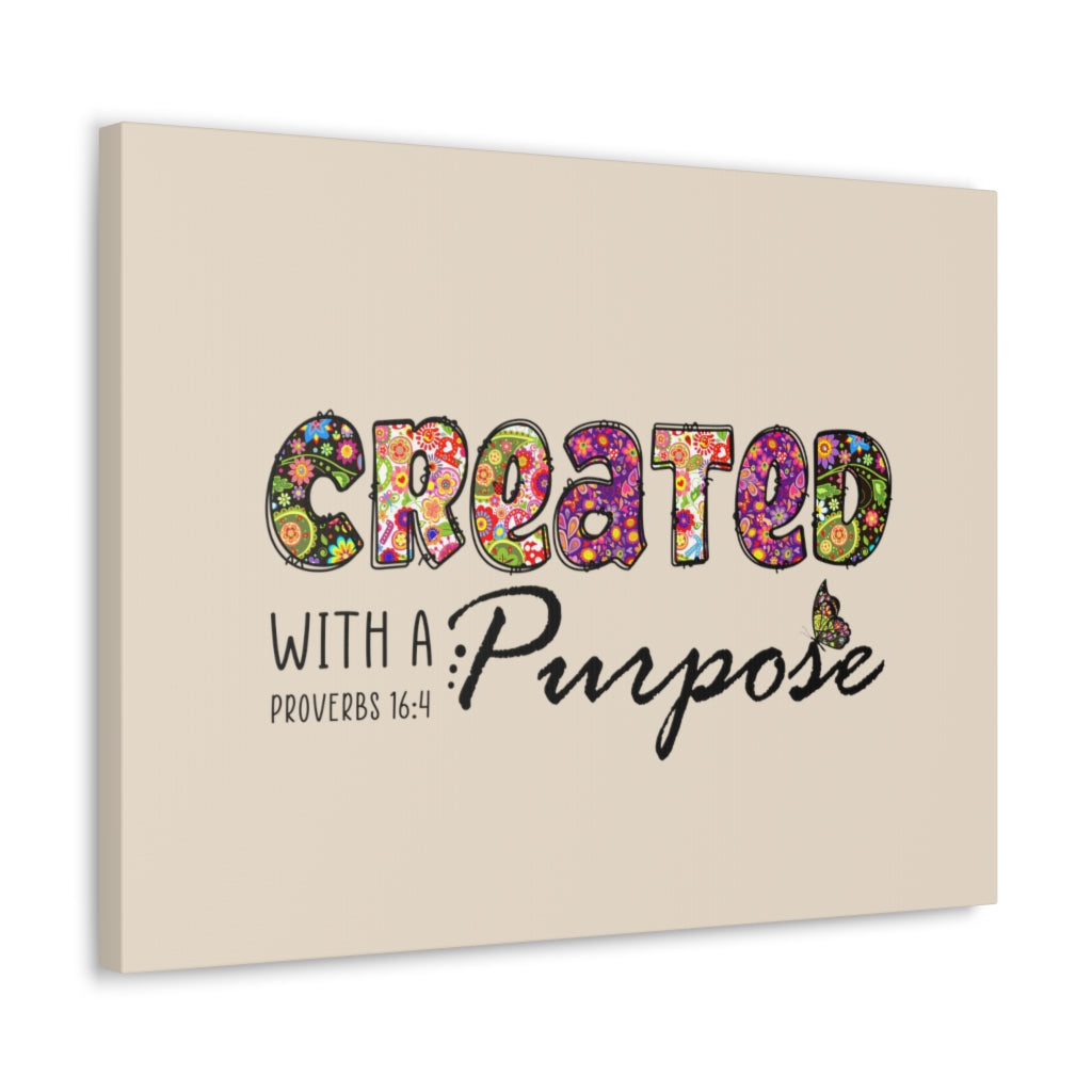 Scripture Walls With A Purpose Proverbs 16:4 Bible Verse Canvas Christian Wall Art Ready to Hang Unframed-Express Your Love Gifts