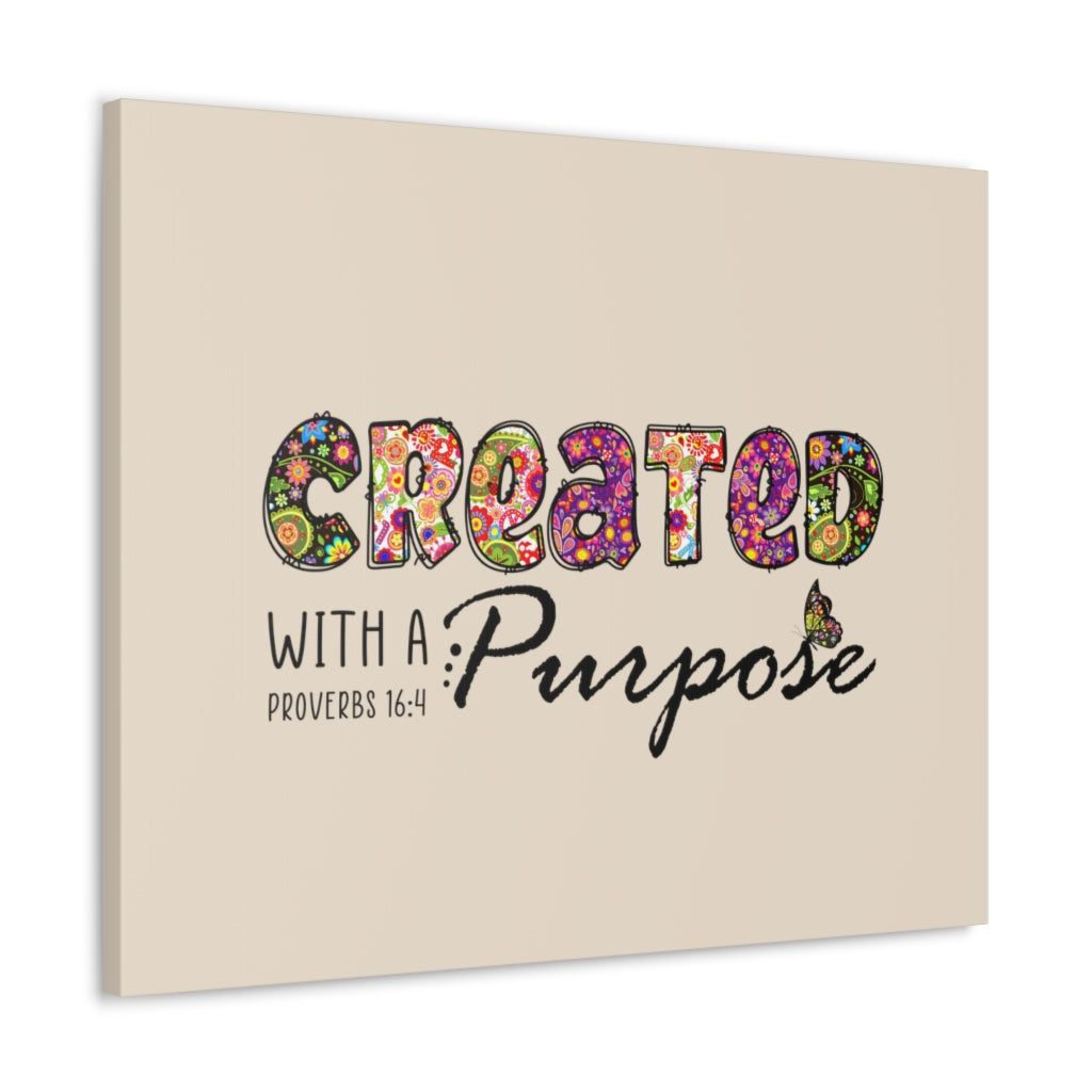 Scripture Walls With A Purpose Proverbs 16:4 Bible Verse Canvas Christian Wall Art Ready to Hang Unframed-Express Your Love Gifts