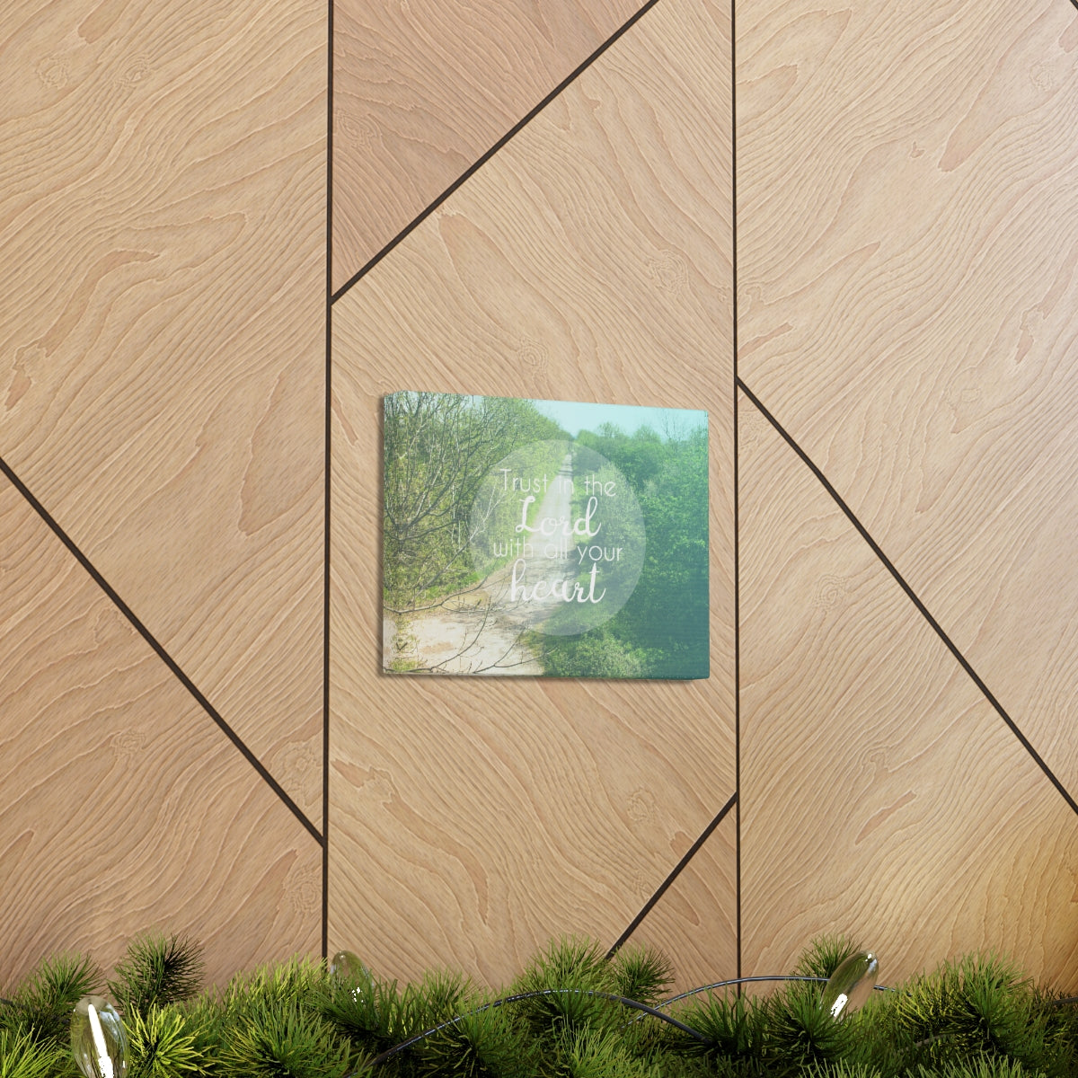 Scripture Walls With All Your Heart Proverbs 3:5 Trees Christian Wall Art Bible Verse Print Ready to Hang Unframed-Express Your Love Gifts