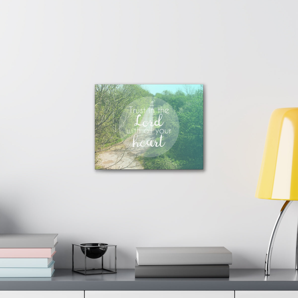 Scripture Walls With All Your Heart Proverbs 3:5 Trees Christian Wall Art Bible Verse Print Ready to Hang Unframed-Express Your Love Gifts