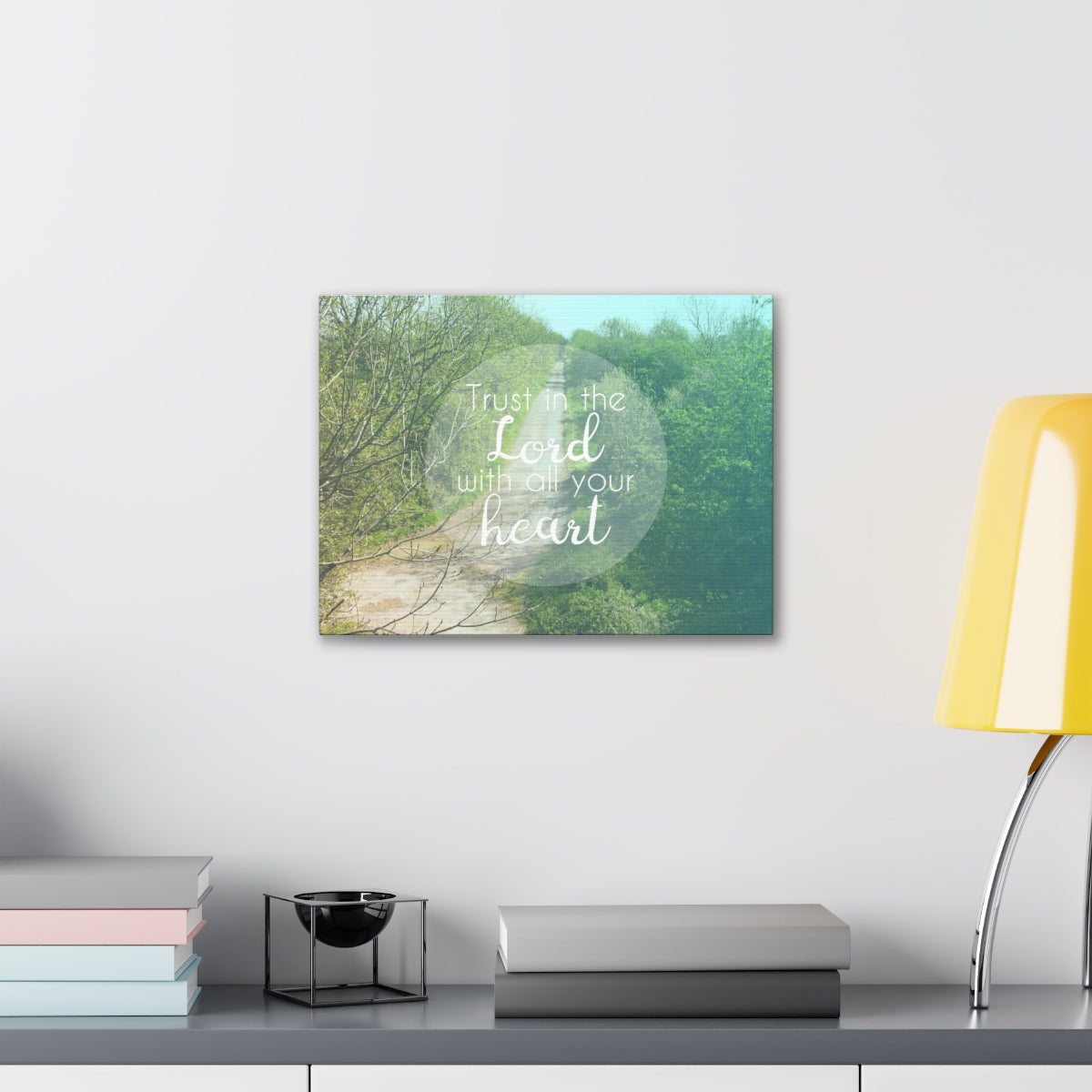 Scripture Walls With All Your Heart Proverbs 3:5 Trees Christian Wall Art Bible Verse Print Ready to Hang Unframed-Express Your Love Gifts