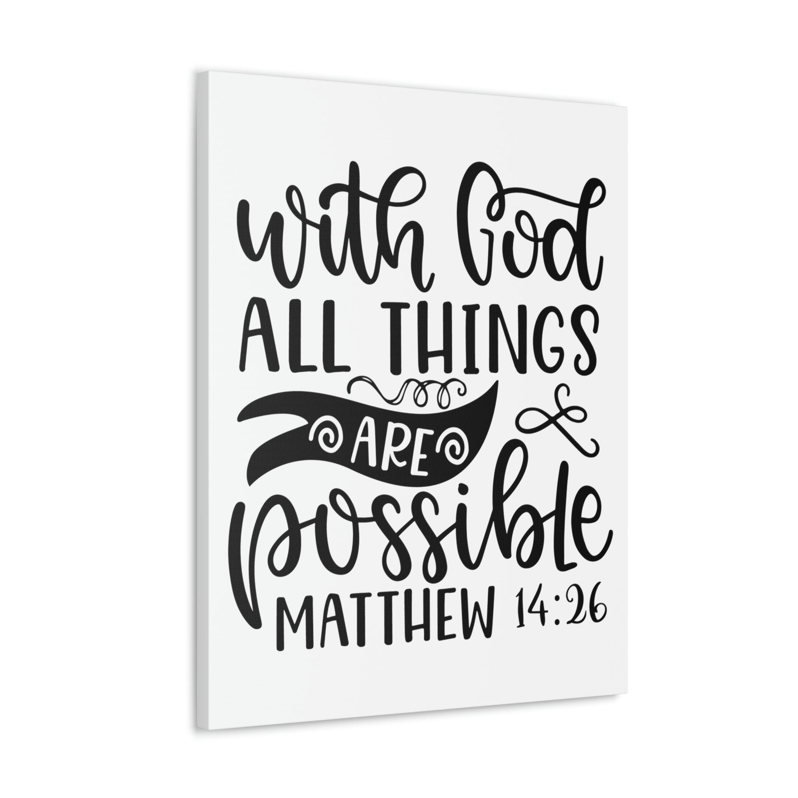 Scripture Walls With God Matthew 14:26 Bible Verse Canvas Christian Wall Art Ready to Hang Unframed-Express Your Love Gifts
