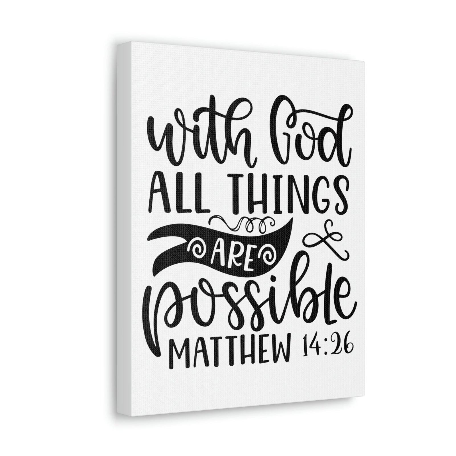 Scripture Walls With God Matthew 14:26 Bible Verse Canvas Christian Wall Art Ready to Hang Unframed-Express Your Love Gifts
