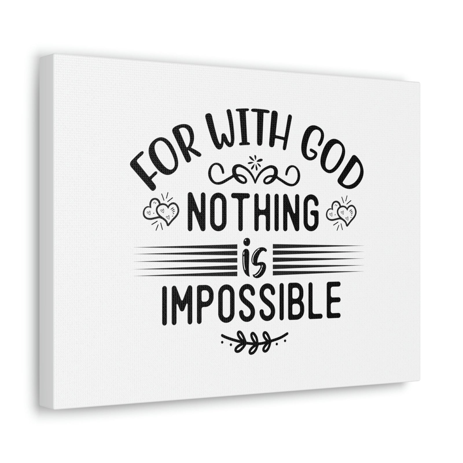Scripture Walls With God Nothing Is Impossible Luke 1:37 Christian Wall Art Bible Verse Print Ready to Hang Unframed-Express Your Love Gifts