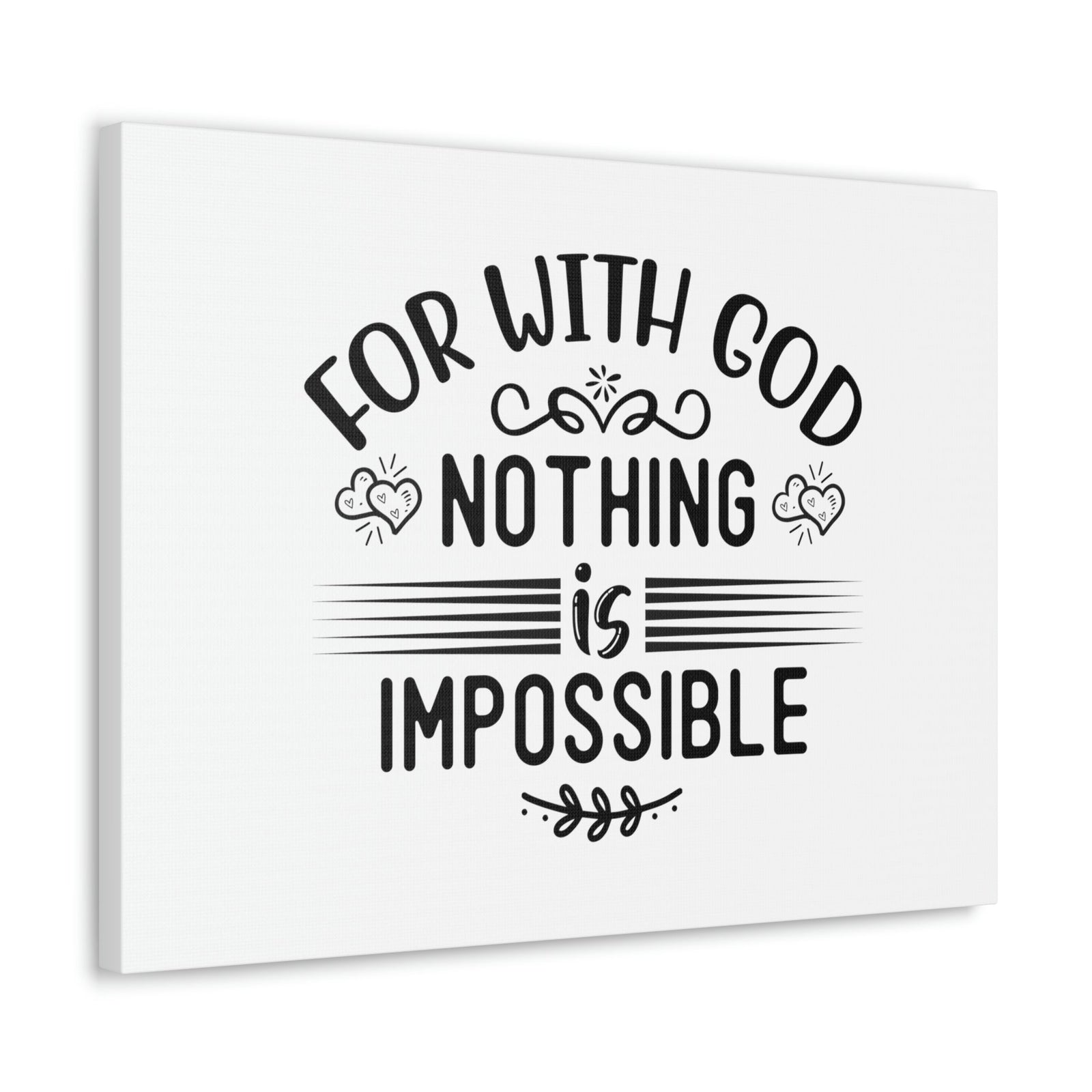 Scripture Walls With God Nothing Is Impossible Luke 1:37 Christian Wall Art Bible Verse Print Ready to Hang Unframed-Express Your Love Gifts