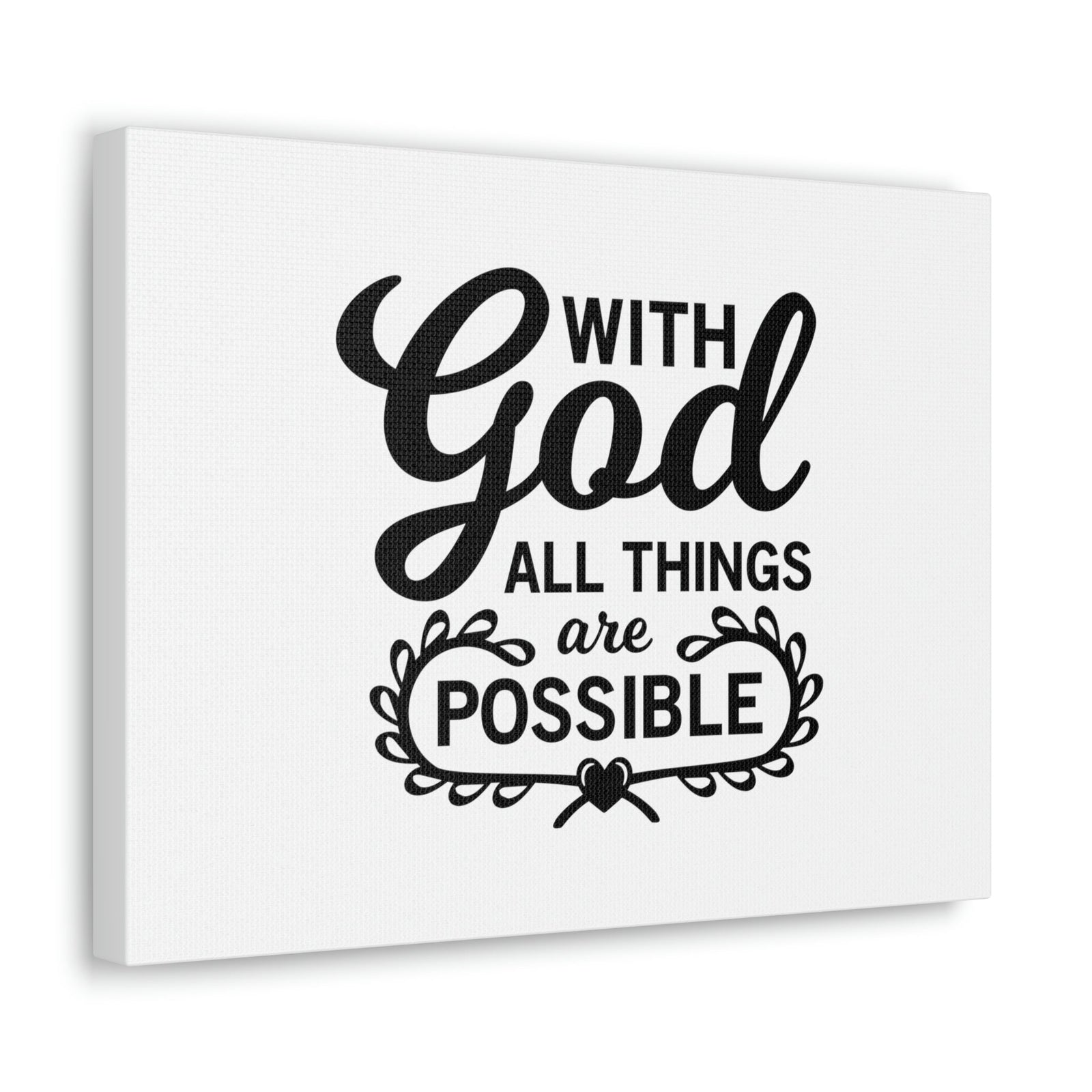 Scripture Walls With Good All Things Are Possible Luke 1:37 Christian Wall Art Bible Verse Print Ready to Hang Unframed-Express Your Love Gifts