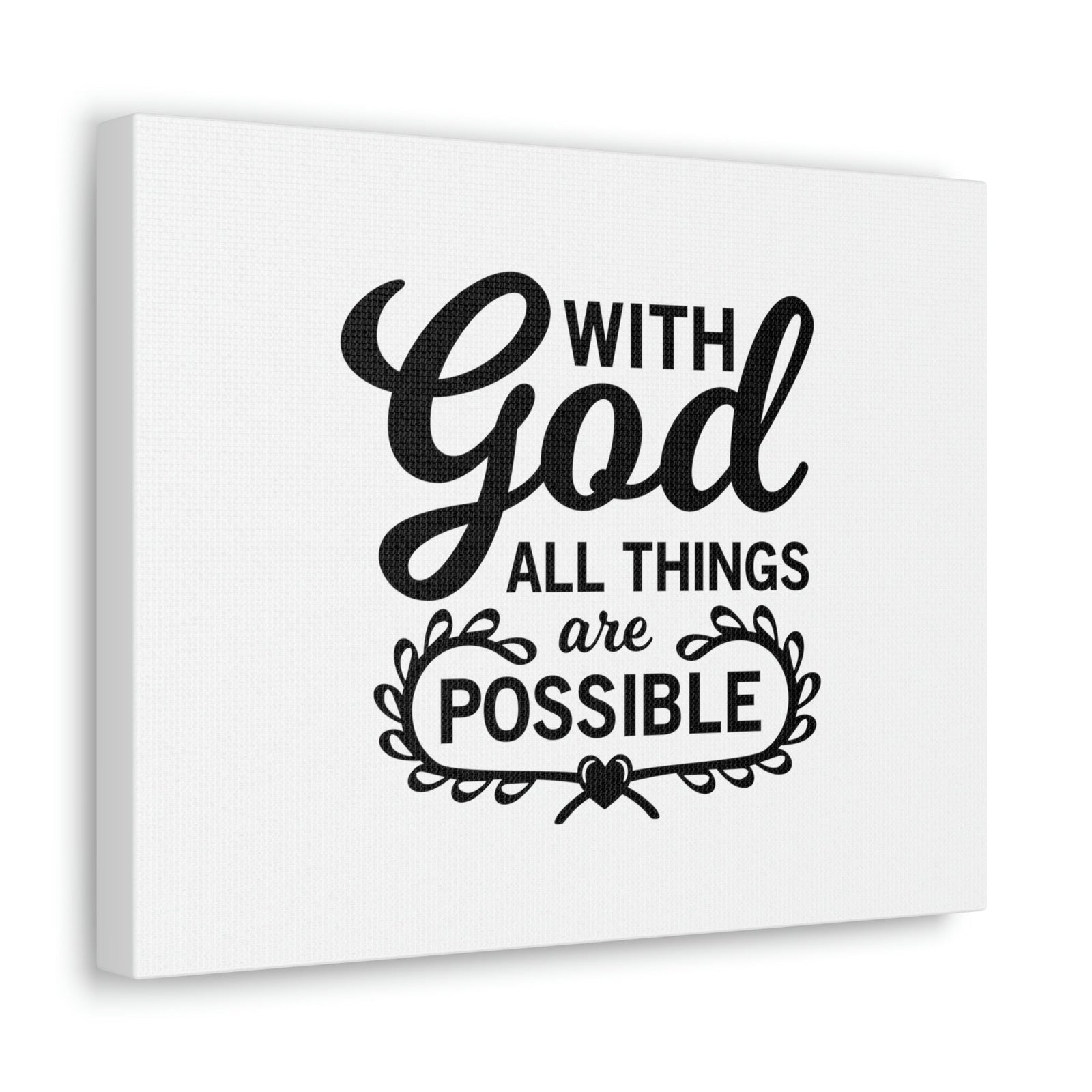 Scripture Walls With Good All Things Are Possible Luke 1:37 Christian Wall Art Bible Verse Print Ready to Hang Unframed-Express Your Love Gifts