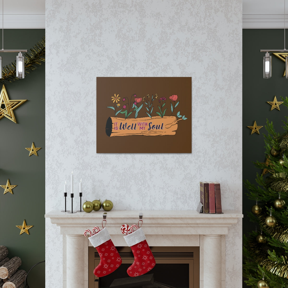 Scripture Walls With My Soul Flower Psalm 42:7 Christian Wall Art Bible Verse Print Ready to Hang Unframed-Express Your Love Gifts