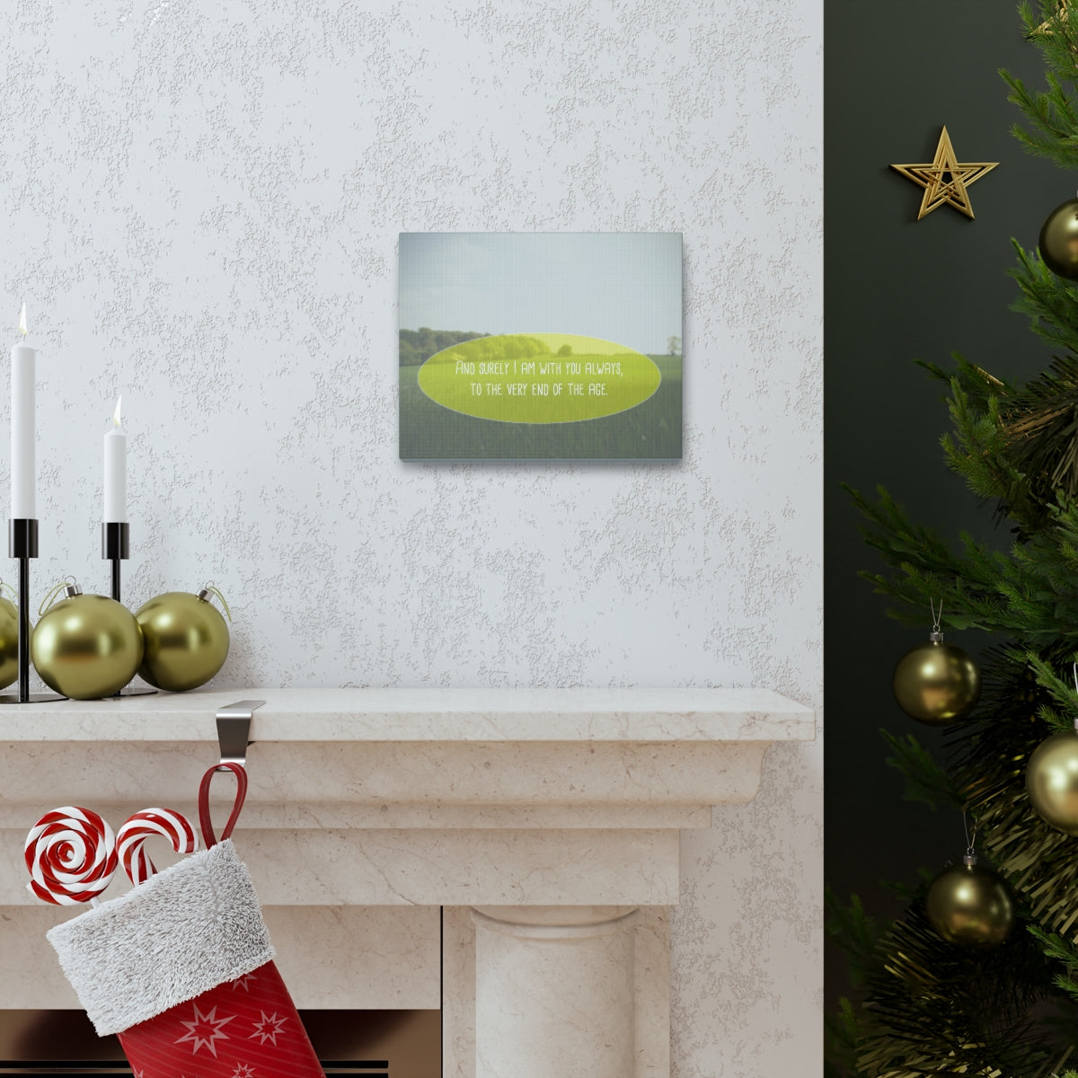 Scripture Walls With You Always Matthew 28:20 Christian Wall Art Bible Verse Print Ready to Hang Unframed-Express Your Love Gifts