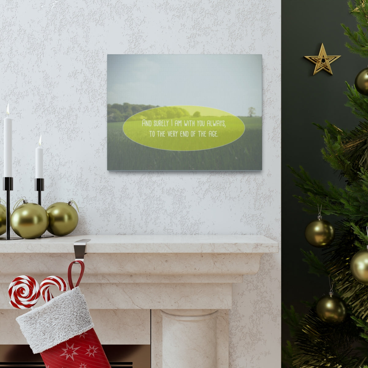 Scripture Walls With You Always Matthew 28:20 Christian Wall Art Bible Verse Print Ready to Hang Unframed-Express Your Love Gifts