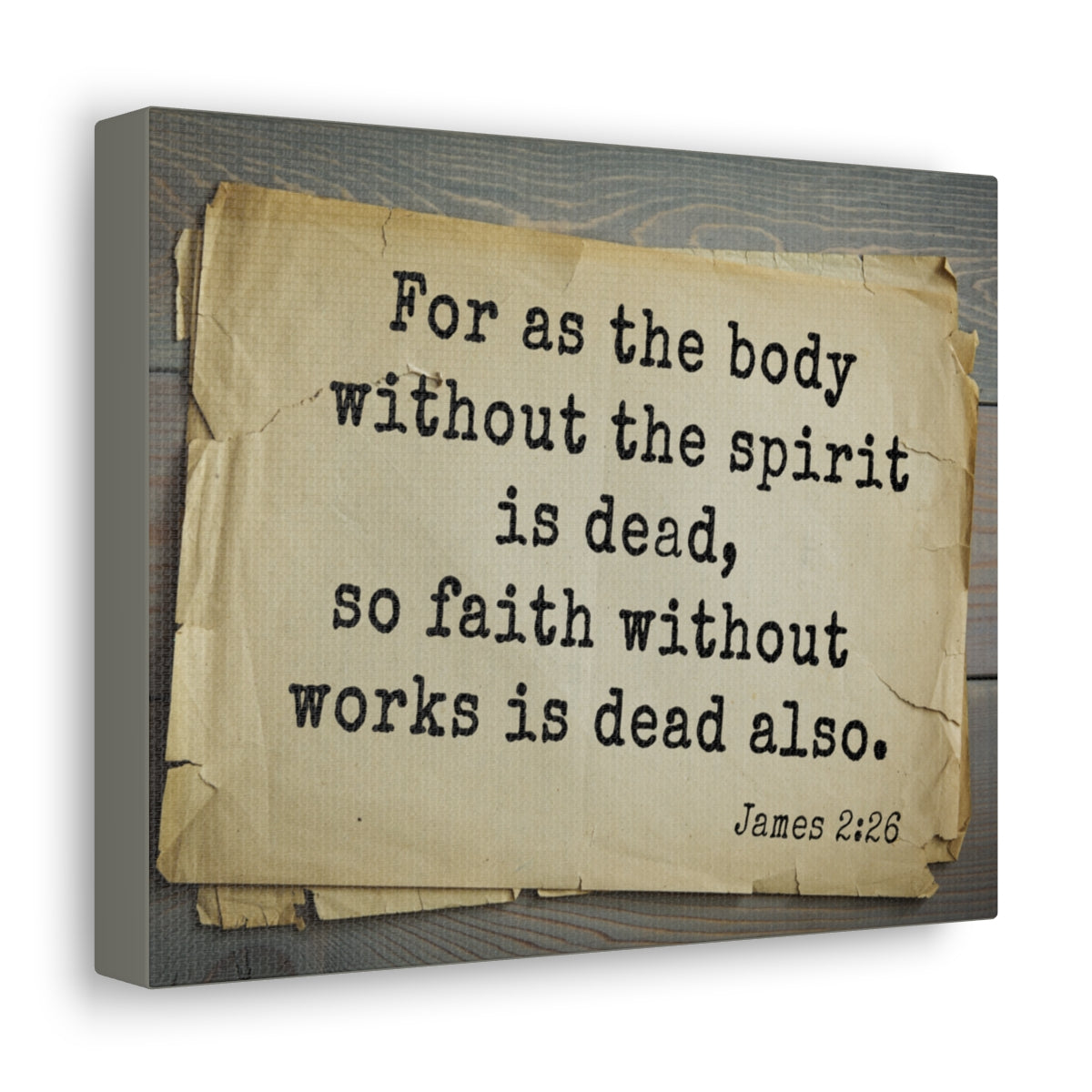 Scripture Walls Without The Spirit Is Dead James 2:26 Bible Verse Canvas Christian Wall Art Bible Verse Print Ready To Hang Unframed-Express Your Love Gifts