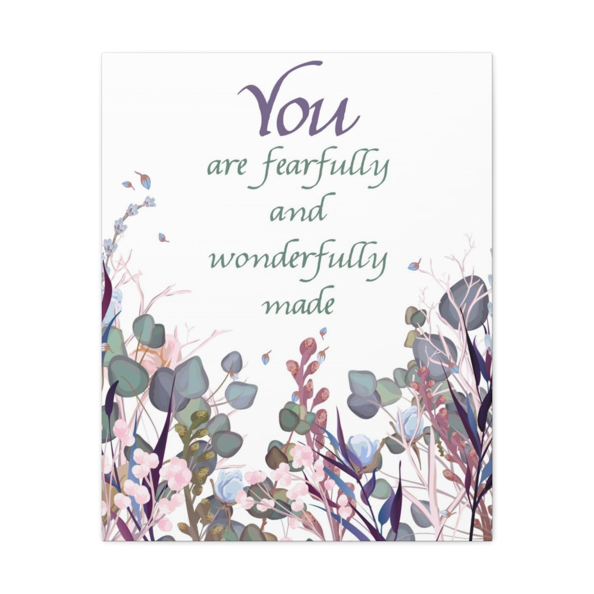 Scripture Walls Wonderfully Made Psalm 139:14 Christian Wall Art Bible Verse Print Ready to Hang Unframed-Express Your Love Gifts