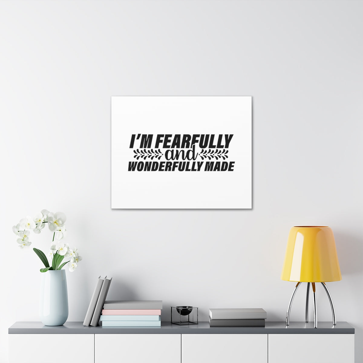 Scripture Walls Wonderfully Made Psalm 139:14 White Christian Wall Art Bible Verse Print Ready to Hang Unframed-Express Your Love Gifts