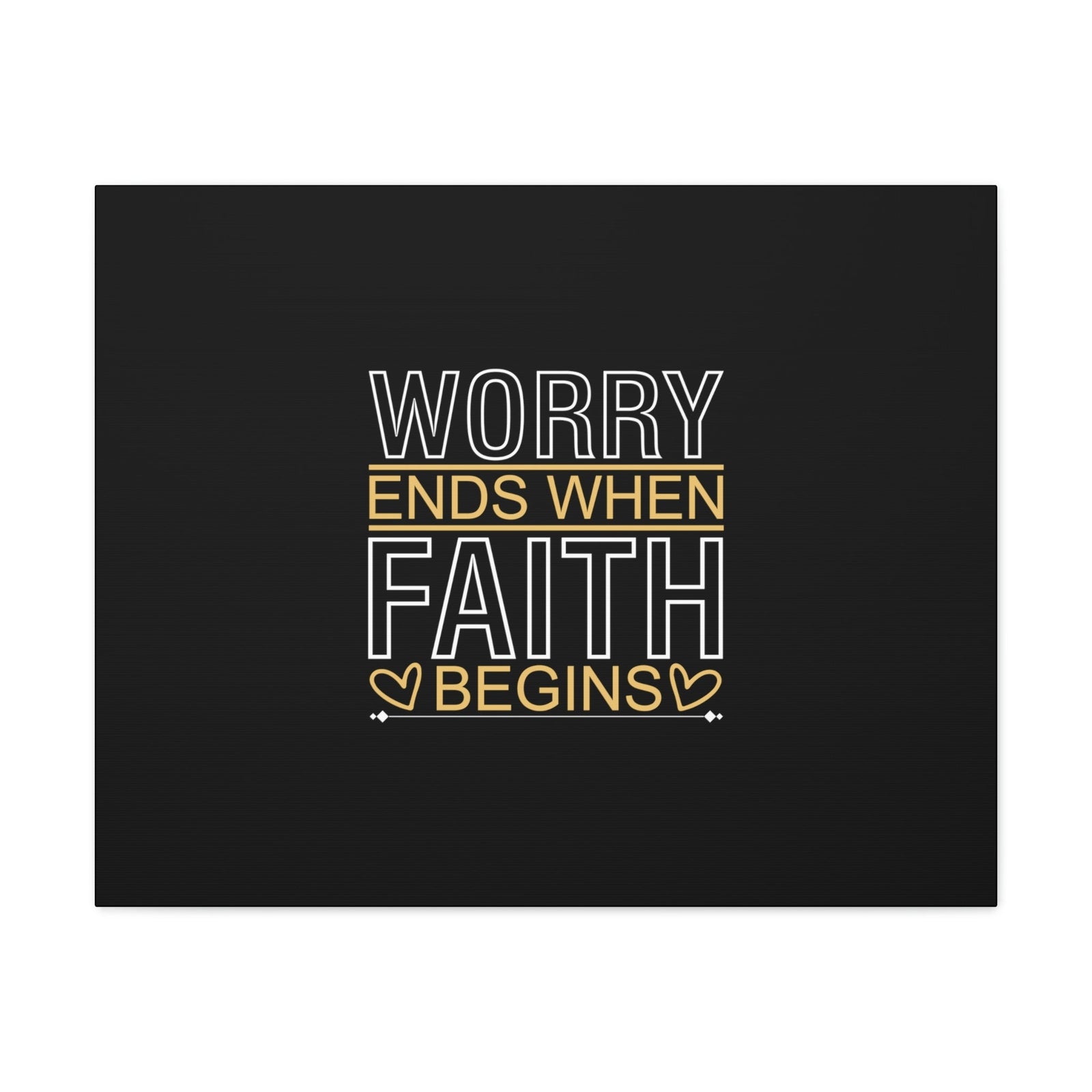Scripture Walls Worry Ends When Faith Begins 1 Peter 5:7 Christian Wall Art Bible Verse Print Ready to Hang Unframed-Express Your Love Gifts