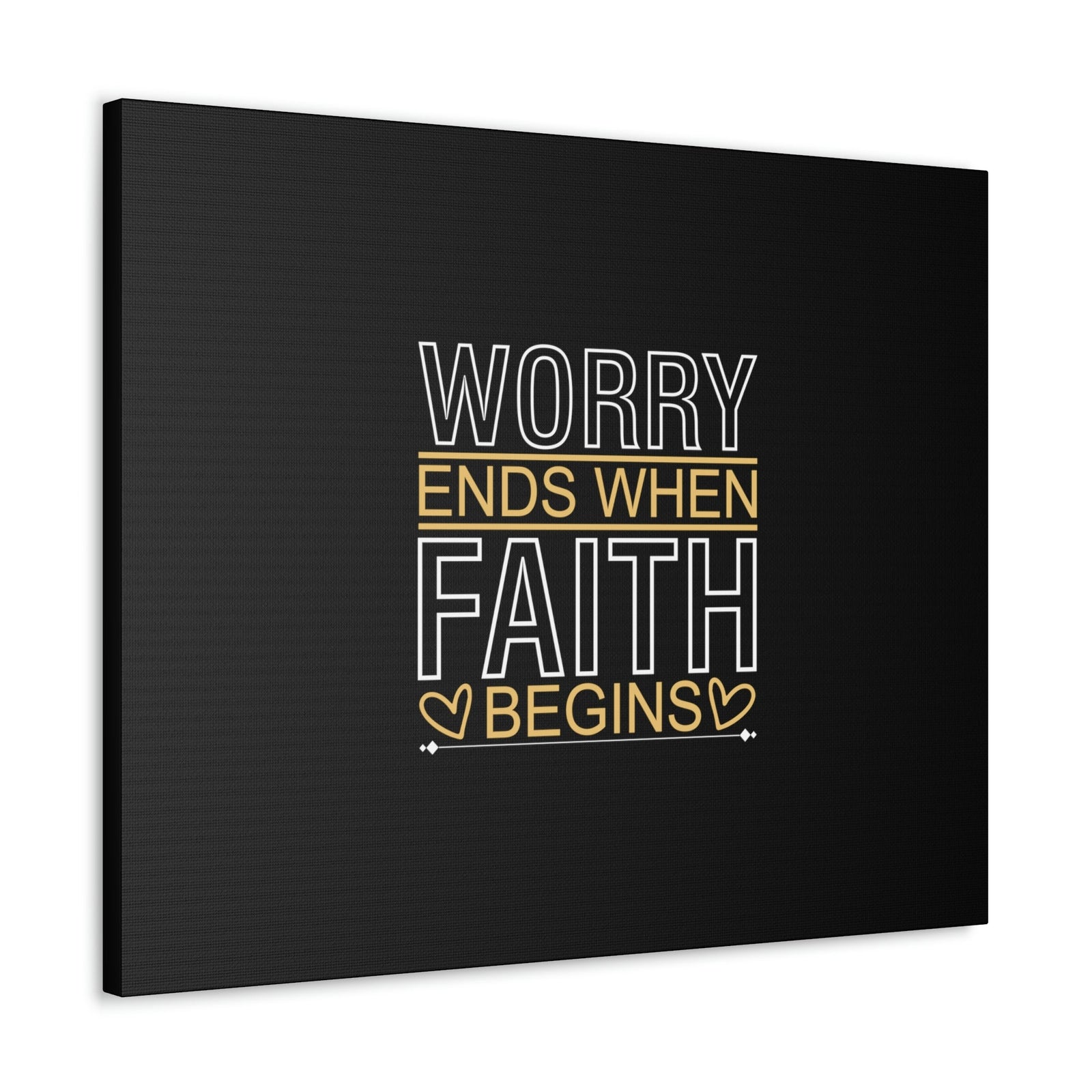 Scripture Walls Worry Ends When Faith Begins 1 Peter 5:7 Christian Wall Art Bible Verse Print Ready to Hang Unframed-Express Your Love Gifts
