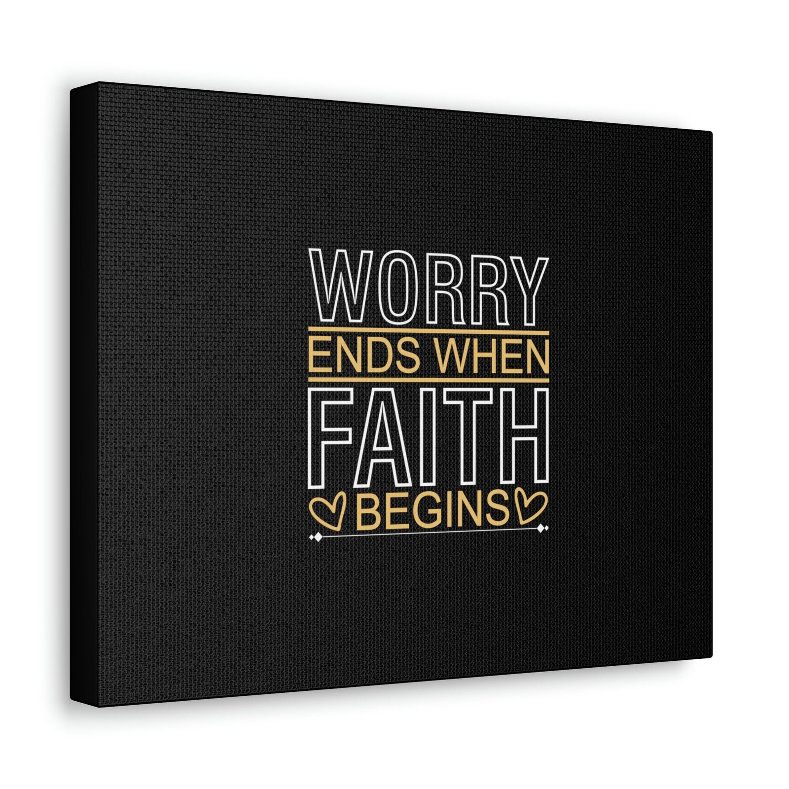 Scripture Walls Worry Ends When Faith Begins 1 Peter 5:7 Christian Wall Art Bible Verse Print Ready to Hang Unframed-Express Your Love Gifts