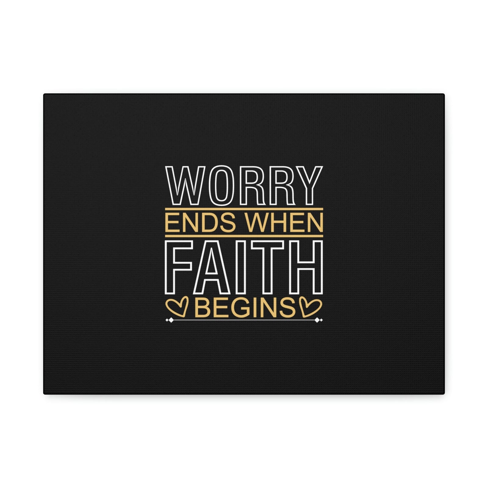 Scripture Walls Worry Ends When Faith Begins 1 Peter 5:7 Christian Wall Art Bible Verse Print Ready to Hang Unframed-Express Your Love Gifts