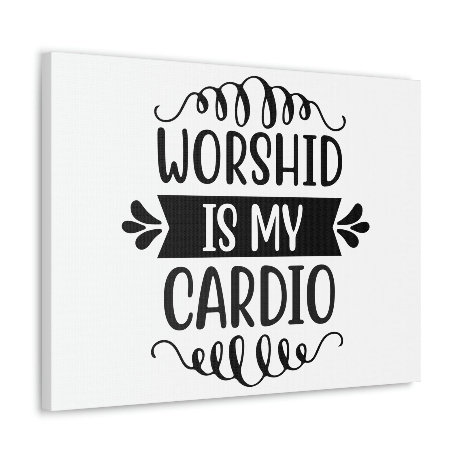 Scripture Walls Worship Is My Cardio Exodus 23:25 Christian Wall Art Print Ready to Hang Unframed-Express Your Love Gifts