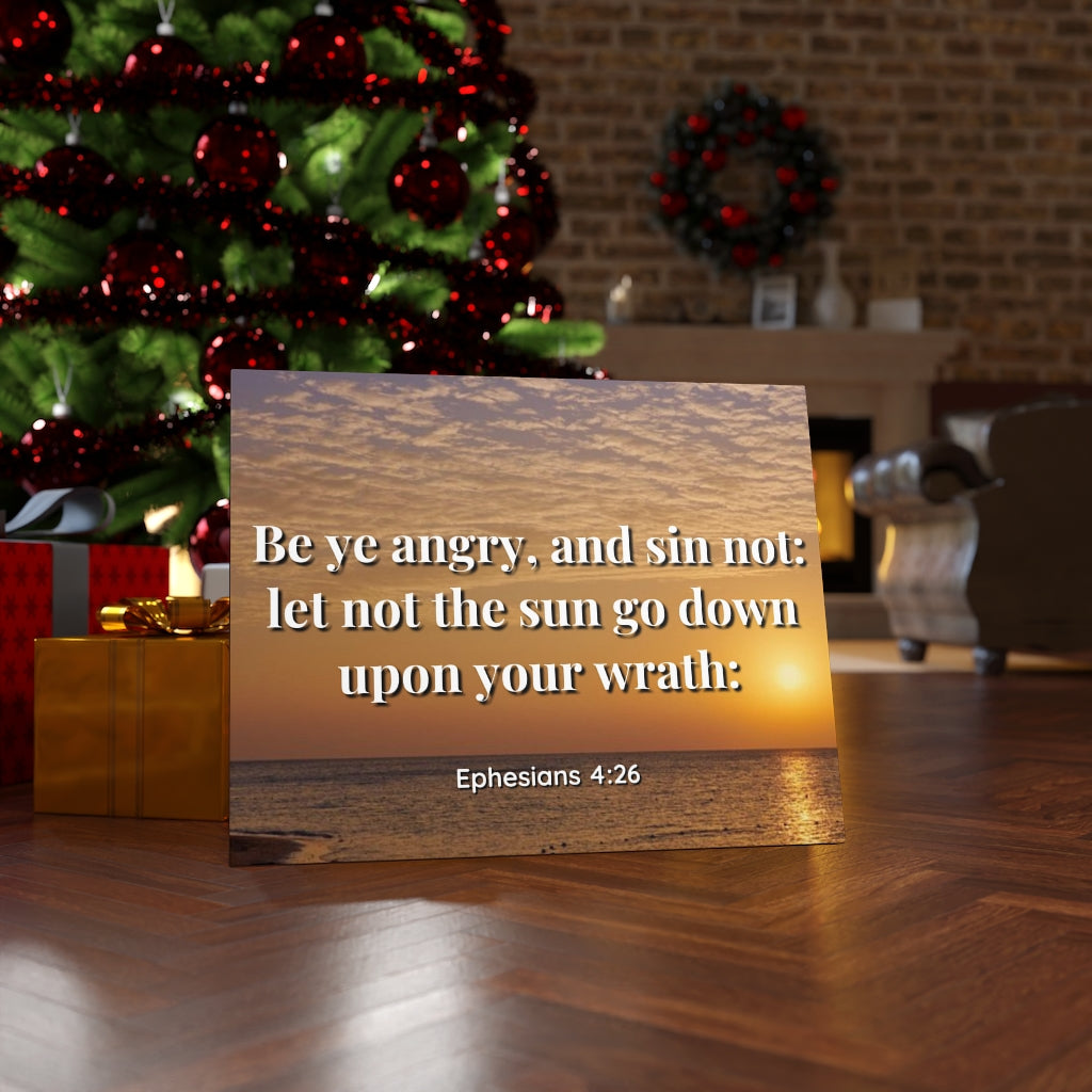 Scripture Walls Wrath Ephesians 4:26 Bible Verse Canvas Christian Wall Art Ready to Hang Unframed-Express Your Love Gifts
