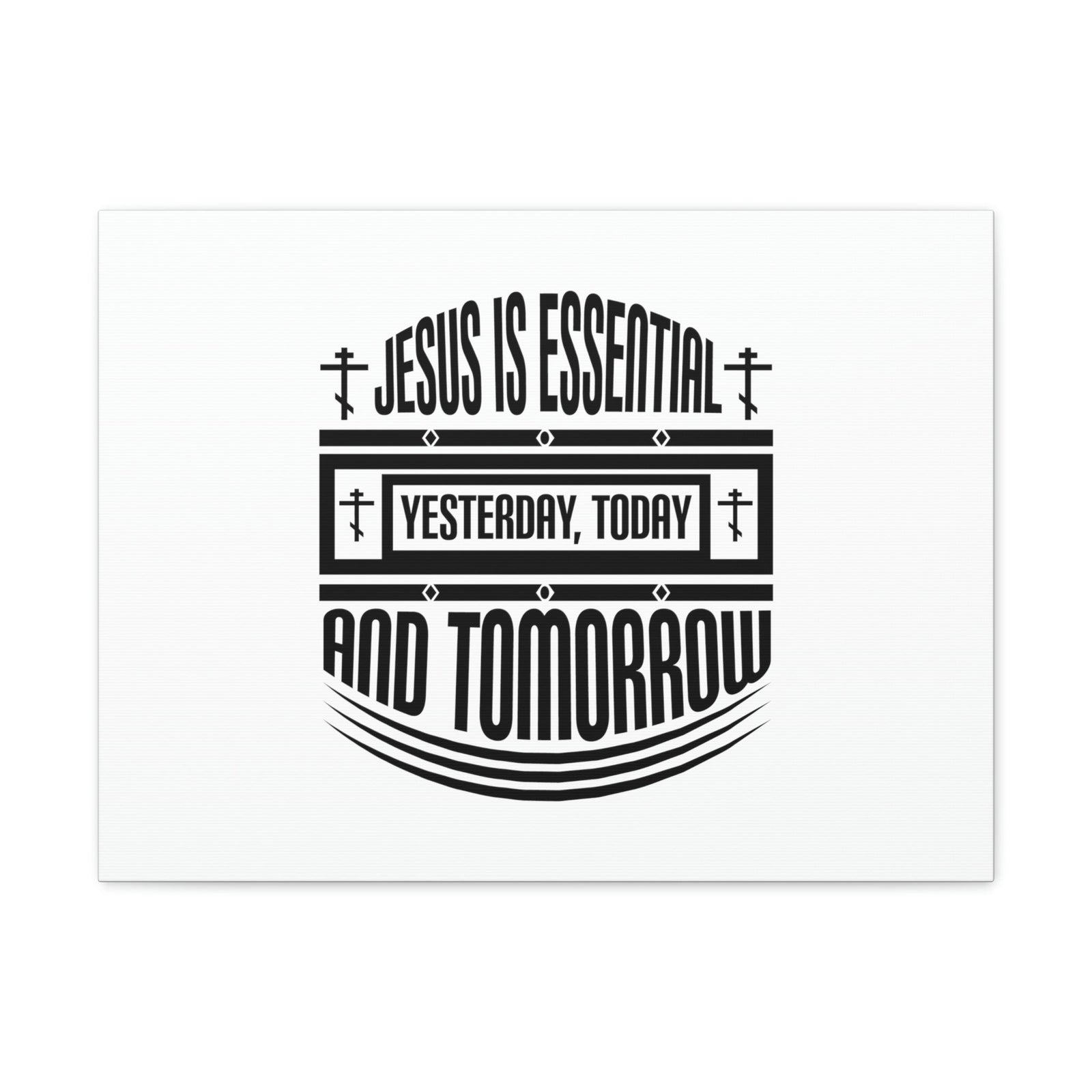 Scripture Walls Yesterday, Today, And Tomorrow Hebrews 13:8 Christian Wall Art Bible Verse Print Ready to Hang Unframed-Express Your Love Gifts