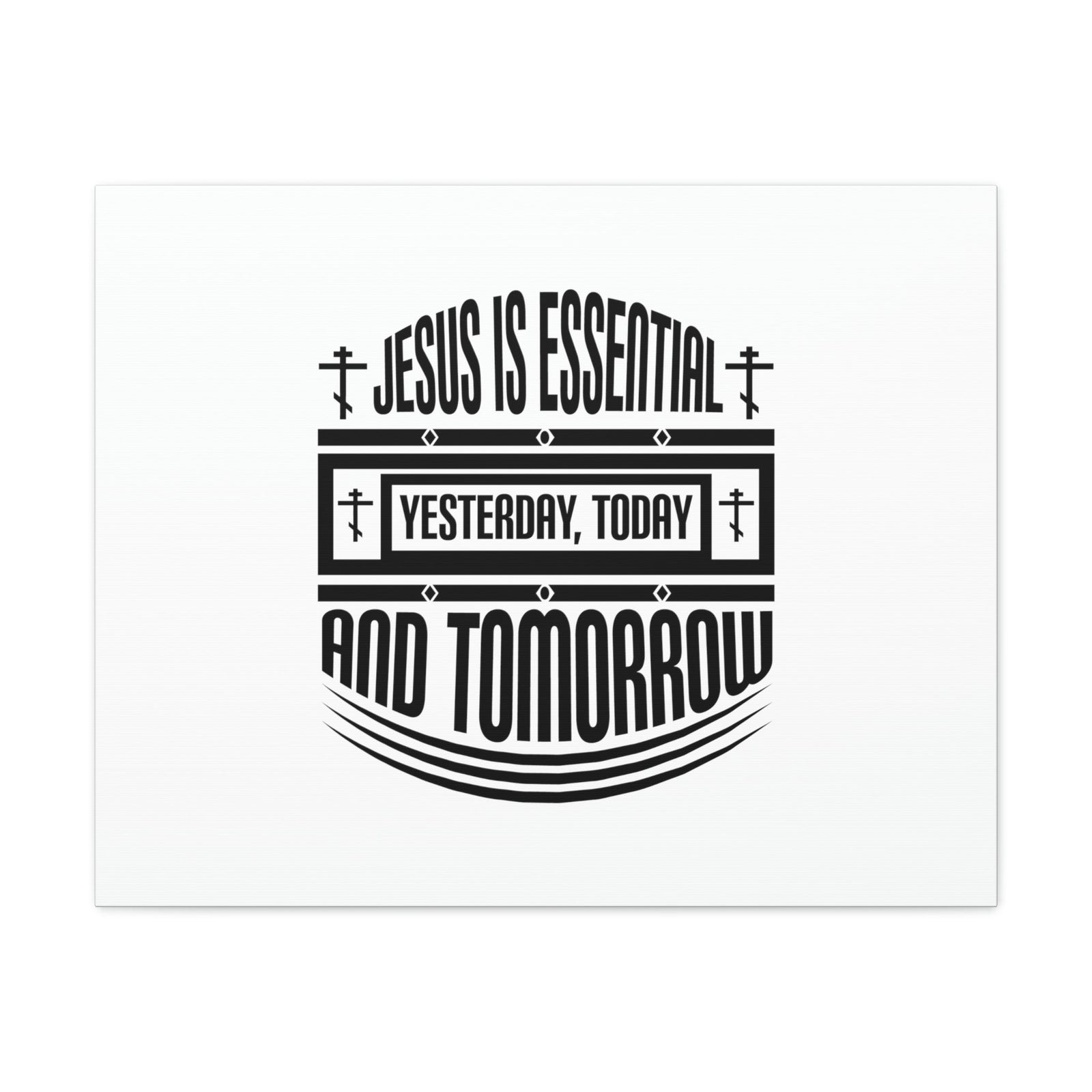 Scripture Walls Yesterday, Today, And Tomorrow Hebrews 13:8 Christian Wall Art Bible Verse Print Ready to Hang Unframed-Express Your Love Gifts