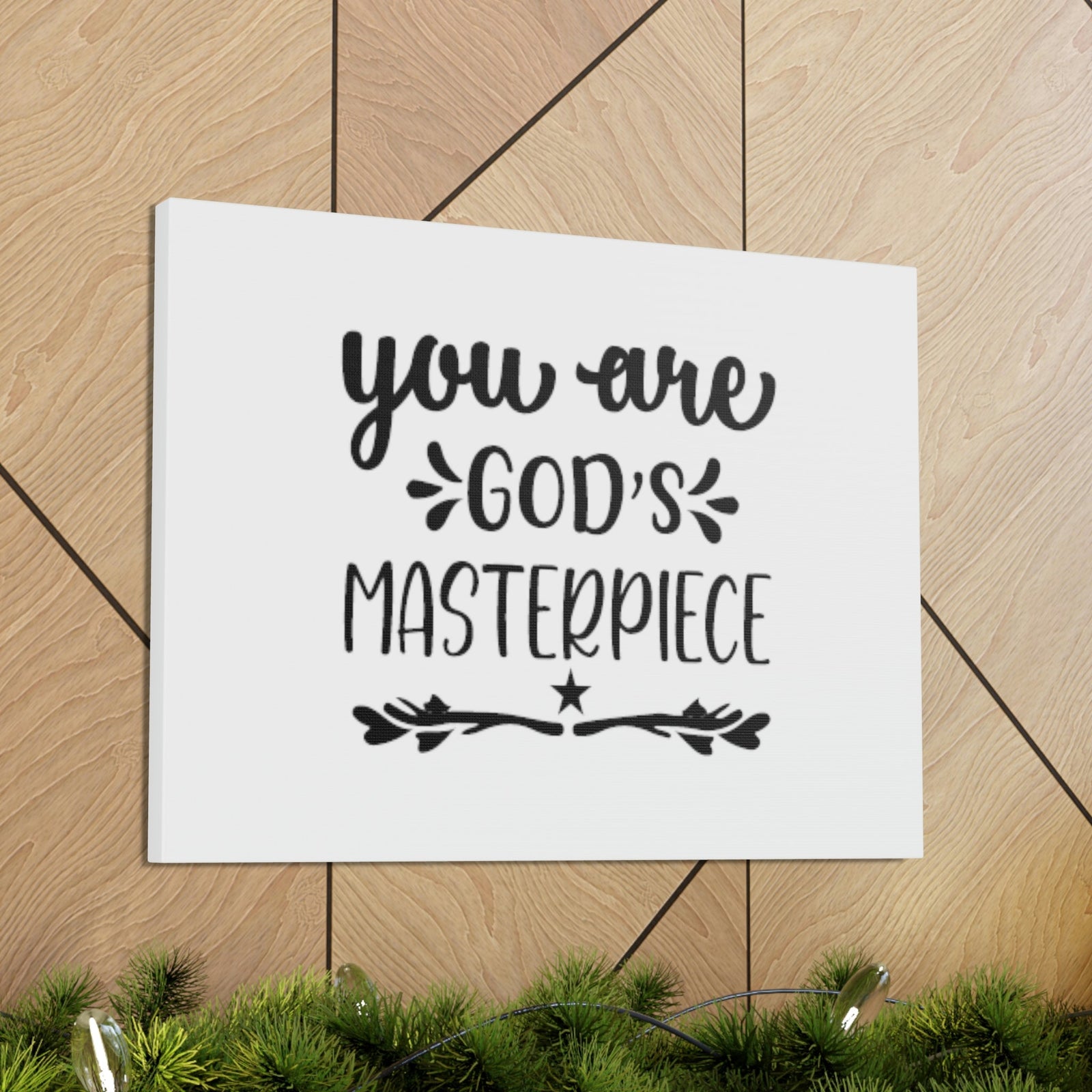 Scripture Walls You Are God's Masterpiece Ephesians 2:10 Star Christian Wall Art Bible Verse Print Ready to Hang Unframed-Express Your Love Gifts