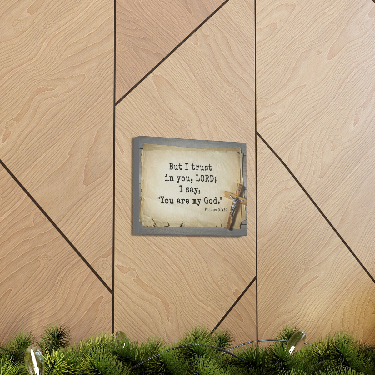 Scripture Walls You Are My God Psalms 31:14 Bible Verse Canvas Christian Wall Art Ready to Hang Unframed-Express Your Love Gifts