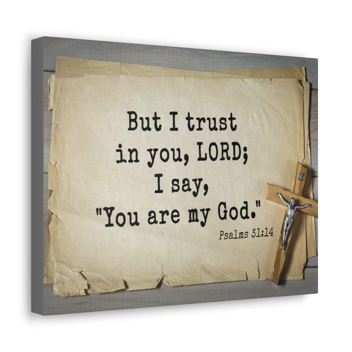 Scripture Walls You Are My God Psalms 31:14 Bible Verse Canvas Christian Wall Art Ready to Hang Unframed-Express Your Love Gifts