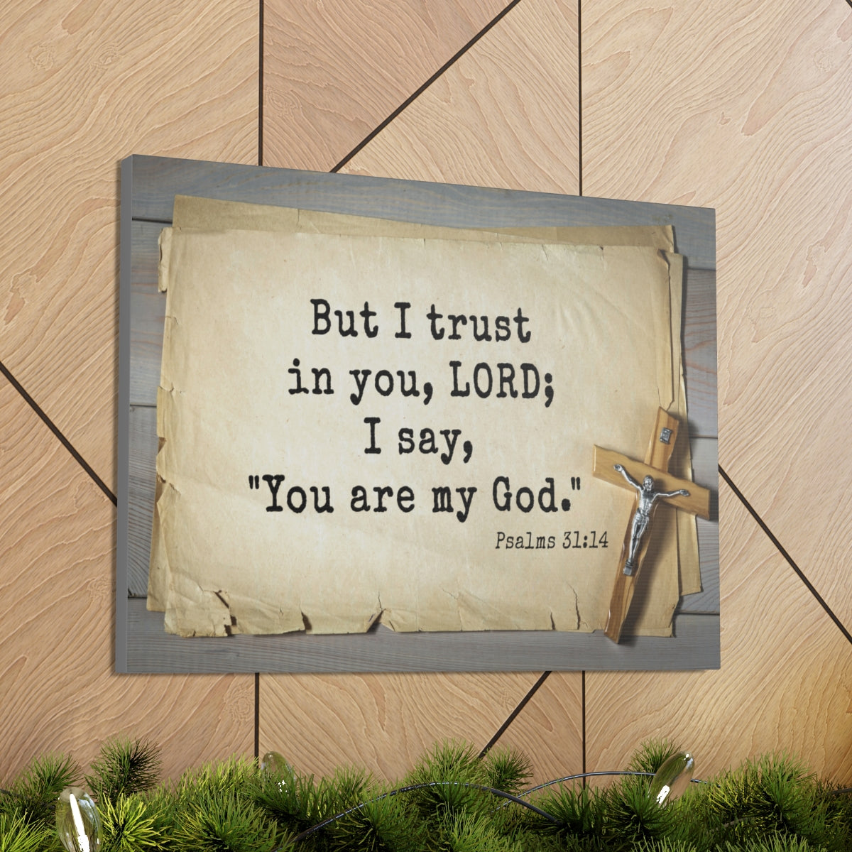 Scripture Walls You Are My God Psalms 31:14 Bible Verse Canvas Christian Wall Art Ready to Hang Unframed-Express Your Love Gifts