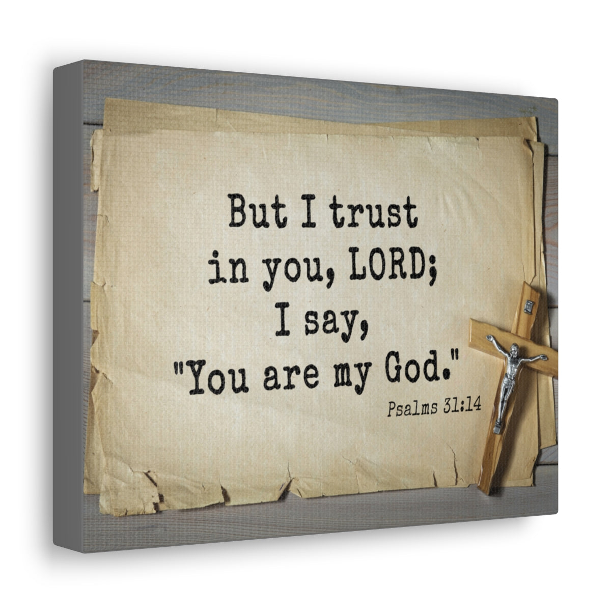 Scripture Walls You Are My God Psalms 31:14 Bible Verse Canvas Christian Wall Art Ready to Hang Unframed-Express Your Love Gifts