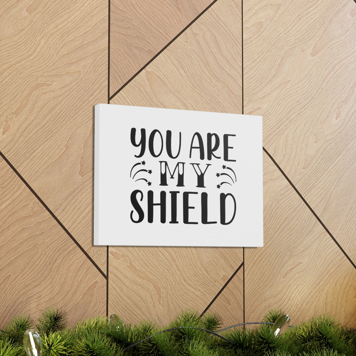 Scripture Walls You Are My Shield Psalm 28:7 Christian Wall Art Bible Verse Print Ready to Hang Unframed-Express Your Love Gifts