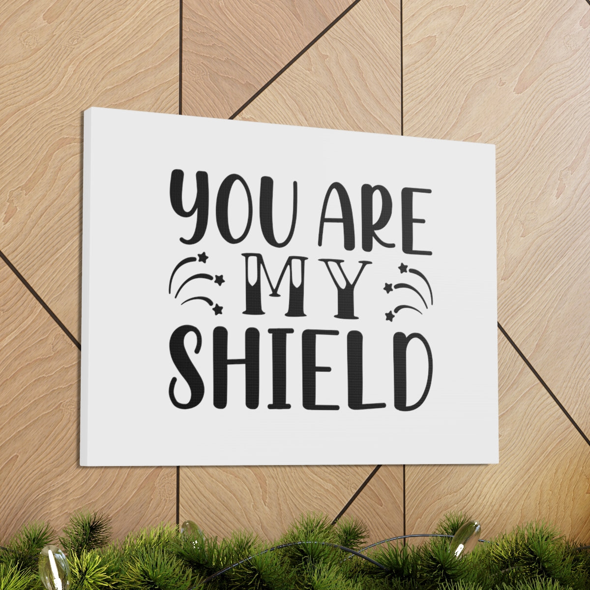 Scripture Walls You Are My Shield Psalm 28:7 Christian Wall Art Bible Verse Print Ready to Hang Unframed-Express Your Love Gifts