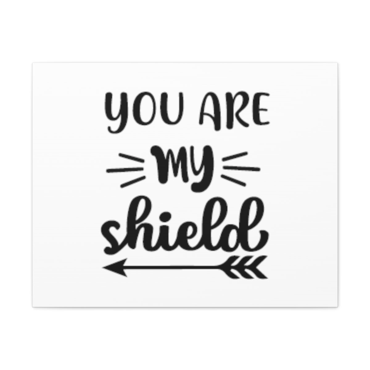 Scripture Walls You Are My Shield Psalm 3:3 Arrow Christian Wall Art Bible Verse Print Ready to Hang Unframed-Express Your Love Gifts