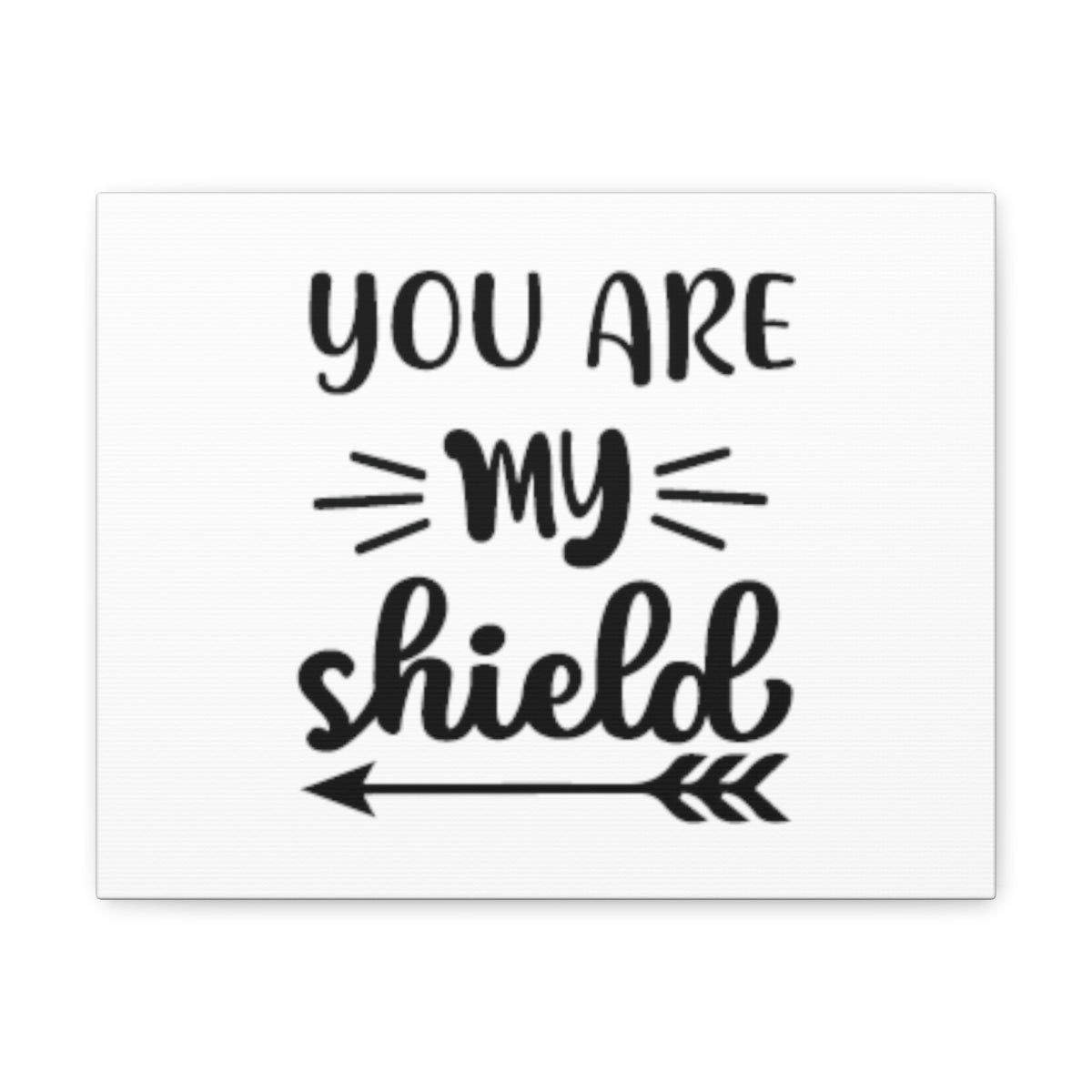 Scripture Walls You Are My Shield Psalm 3:3 Arrow Christian Wall Art Bible Verse Print Ready to Hang Unframed-Express Your Love Gifts